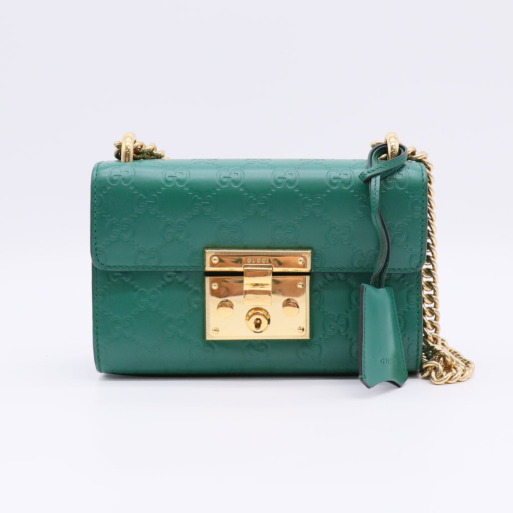 Gucci Signature Leather Padlock Small Shoulder Bag B22555