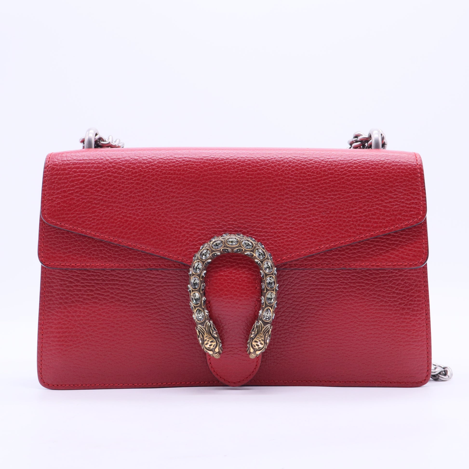 Calfskin Super Dionysus Shoulder Bag Hibiscus Red