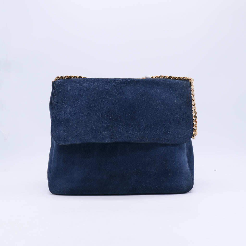 Celine Suede Medium Gourmette Shoulder Bag B21224
