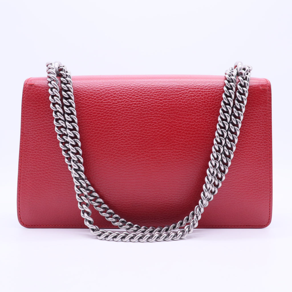 Calfskin Super Dionysus Shoulder Bag Hibiscus Red