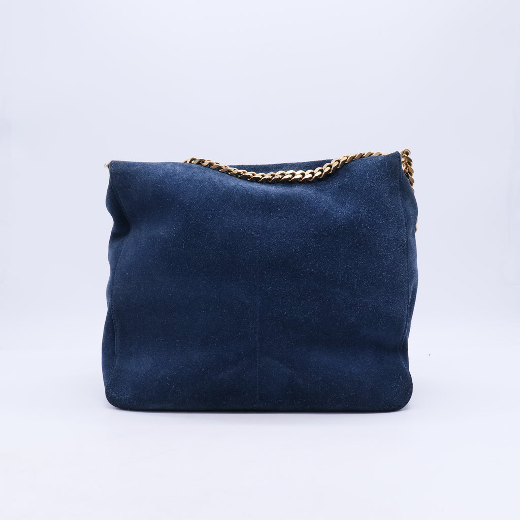 Celine Suede Medium Gourmette Shoulder Bag B21224