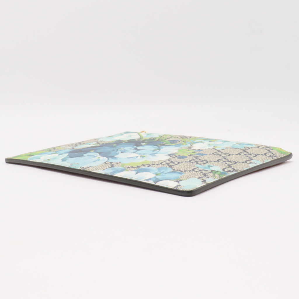 Zip Pouch Blooms Print GG Coated Canvas