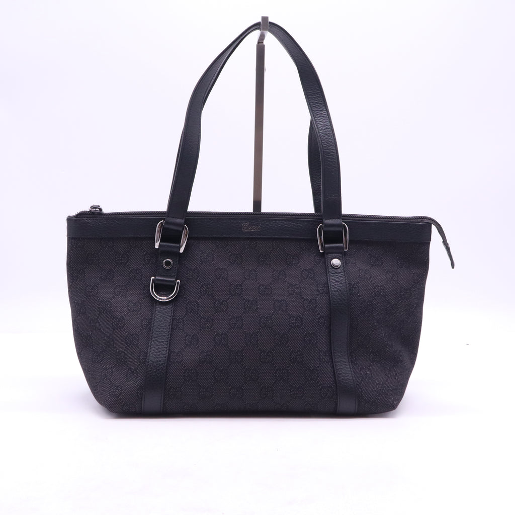 Nylon Monogram Medium Abbey Tote Black B21840