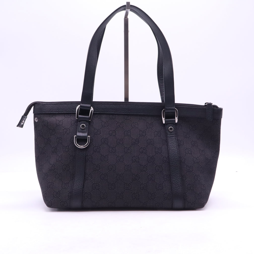 Nylon Monogram Medium Abbey Tote Black B21840