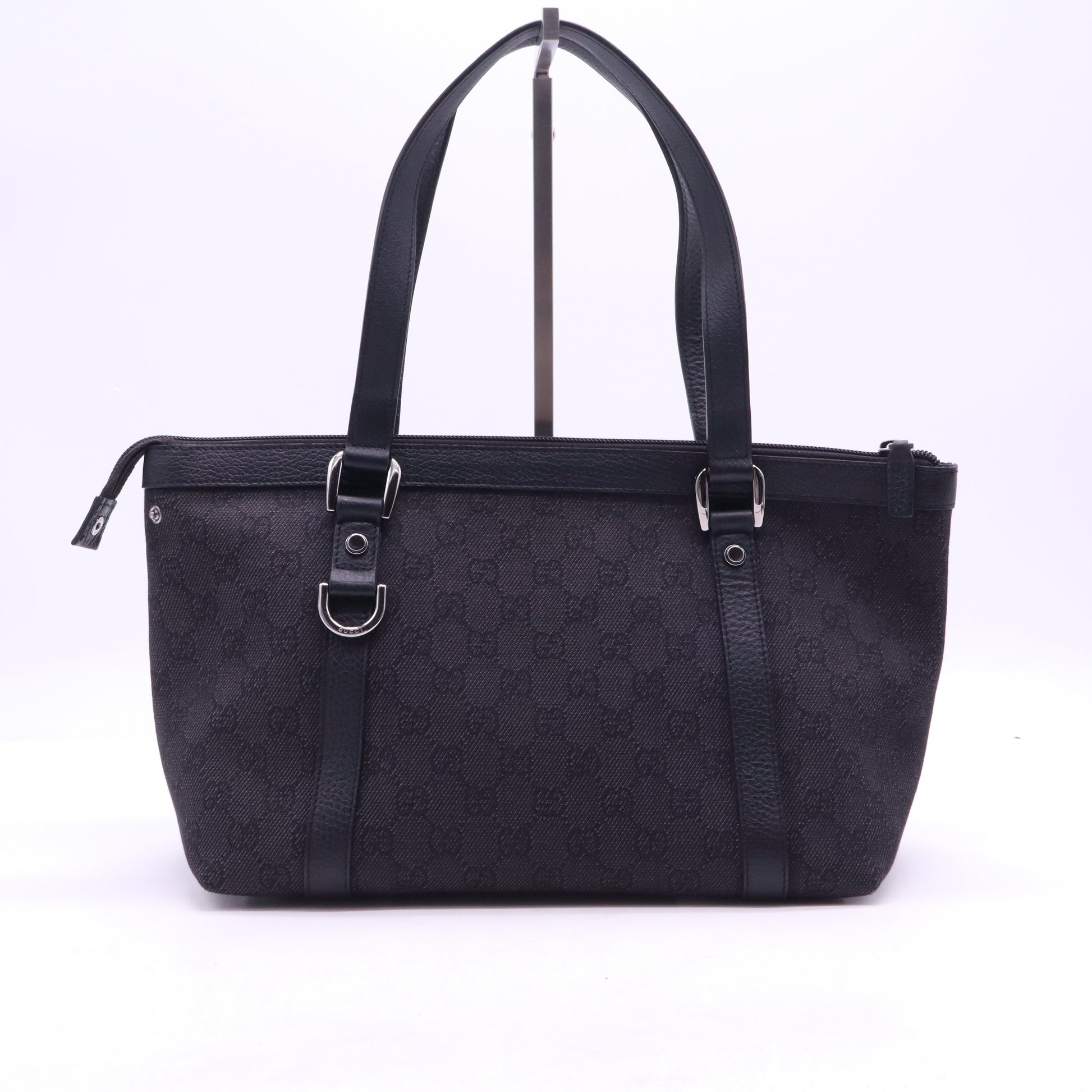 Nylon Monogram Medium Abbey Tote Black B21840