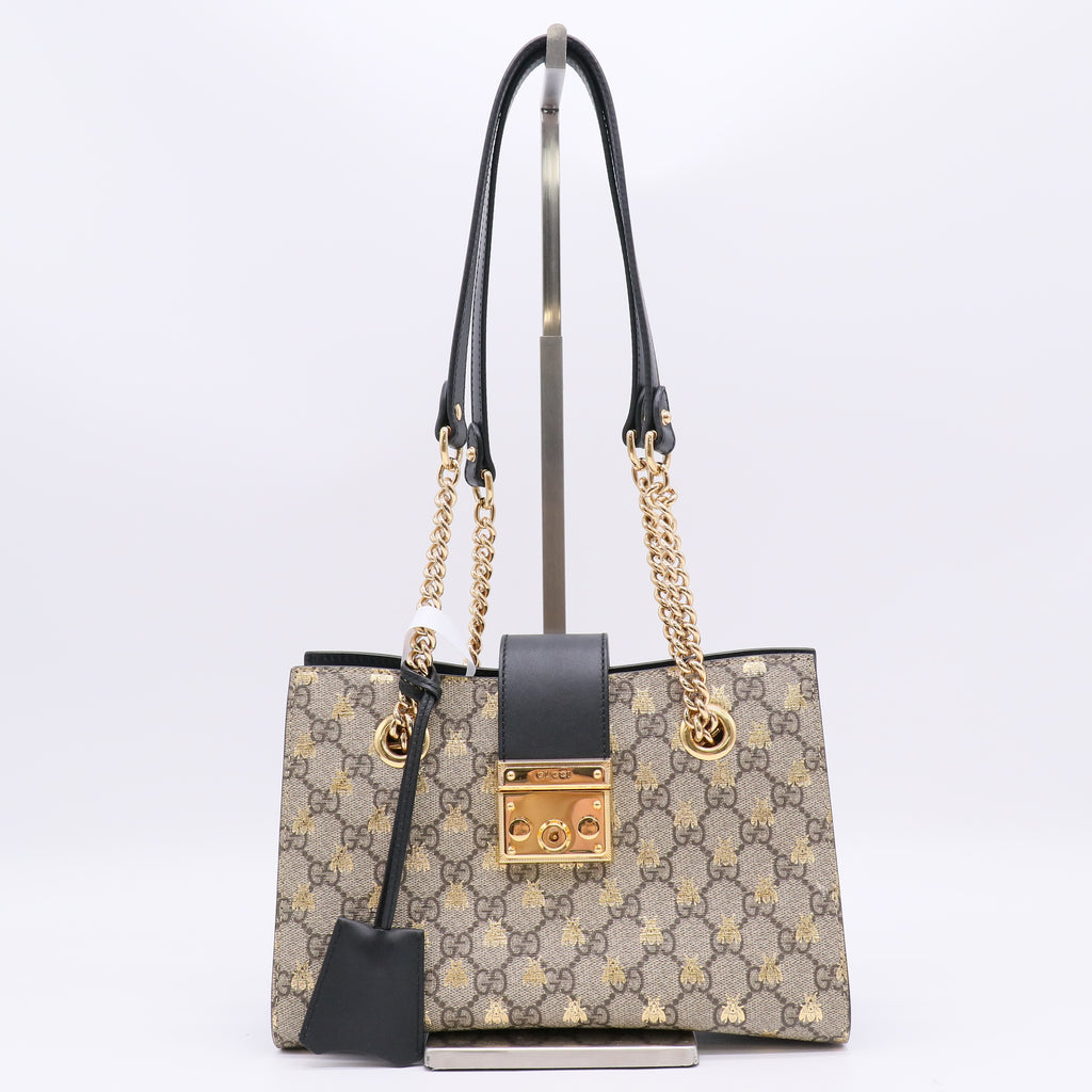 Gucci Padlock Small GG Bees Shoulder Bag B23031