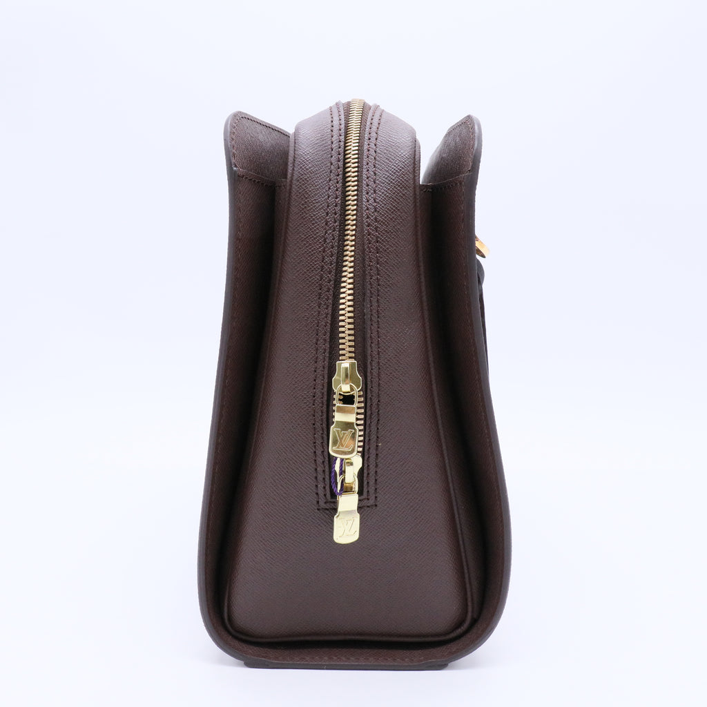 Louis Vuitton Damier Canvas Triana Handbag Canvas Brown twins