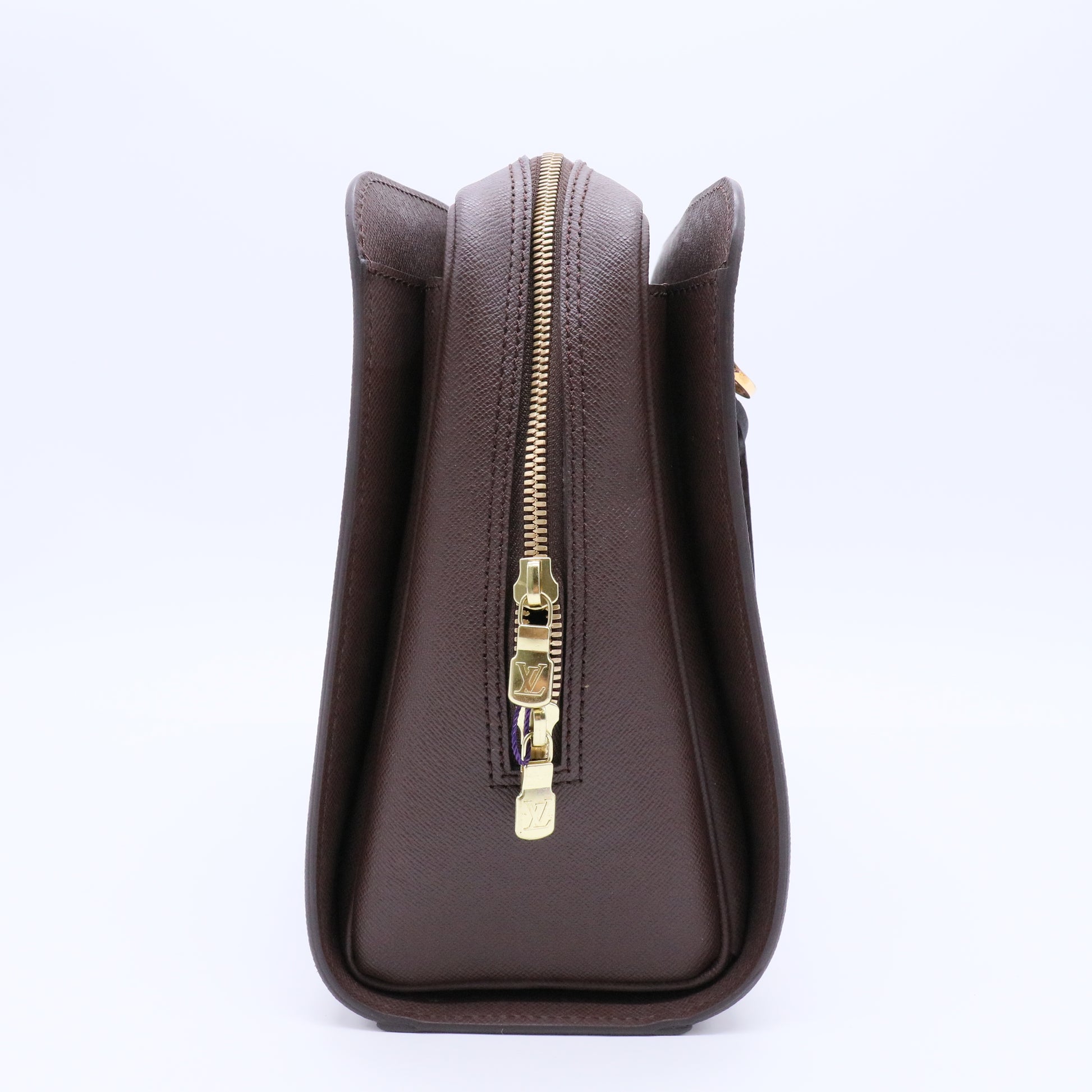 Louis Vuitton Damier Canvas Triana Handbag Canvas Brown twins