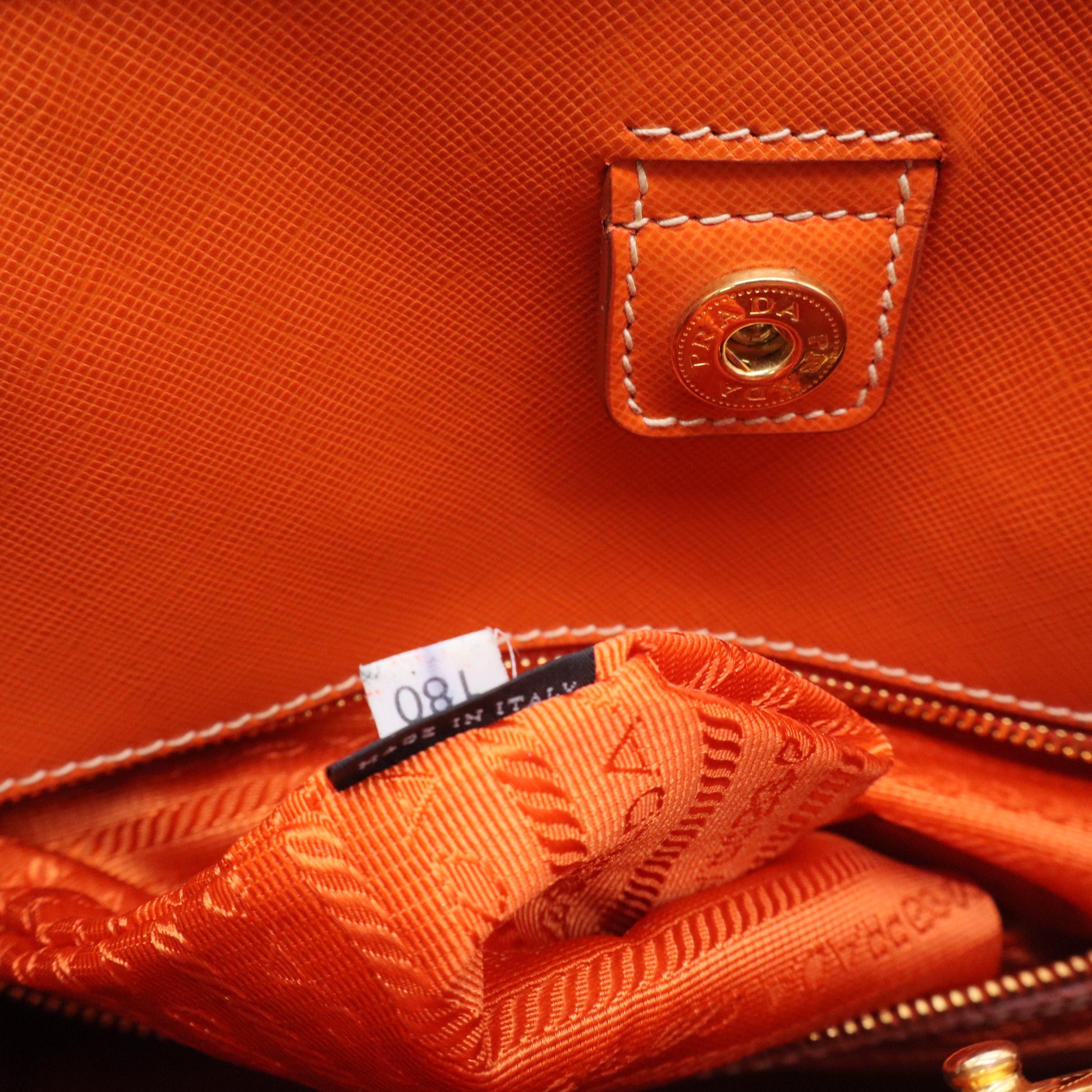 Prada Canapa Saffiano-Trimmed Shopping Tote twins B20759