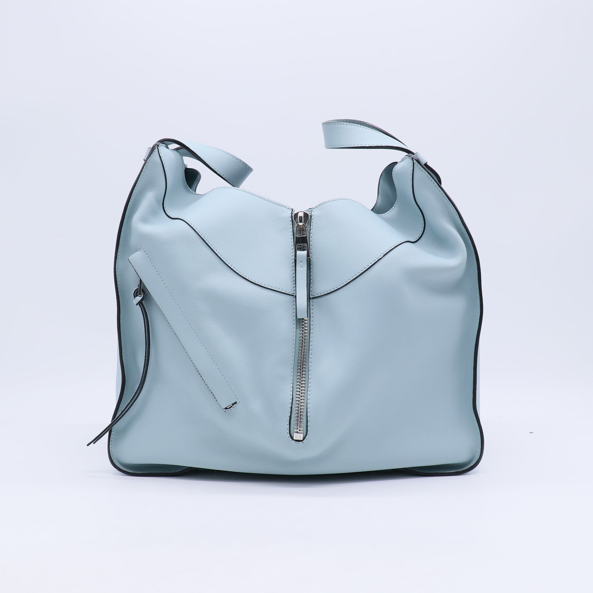 Loewe Blue Medium Hammock Light blue Leather Pony-style calfskin B21438