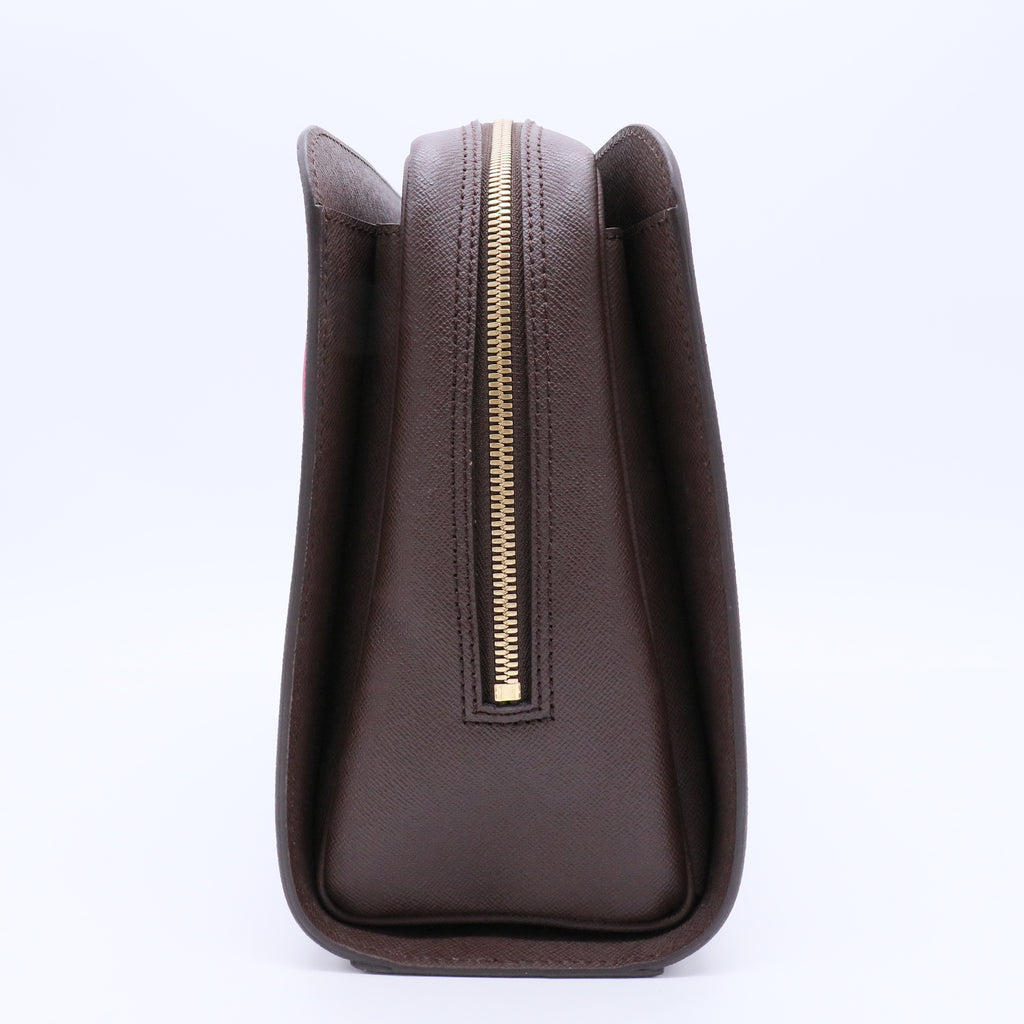 Louis Vuitton Damier Canvas Triana Handbag Canvas Brown twins