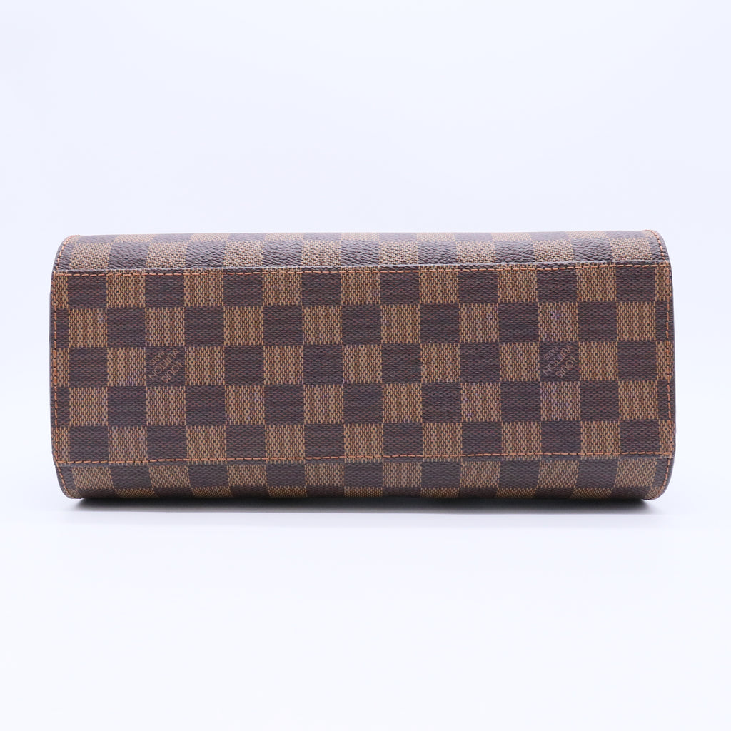 Louis Vuitton Damier Canvas Triana Handbag Canvas Brown twins