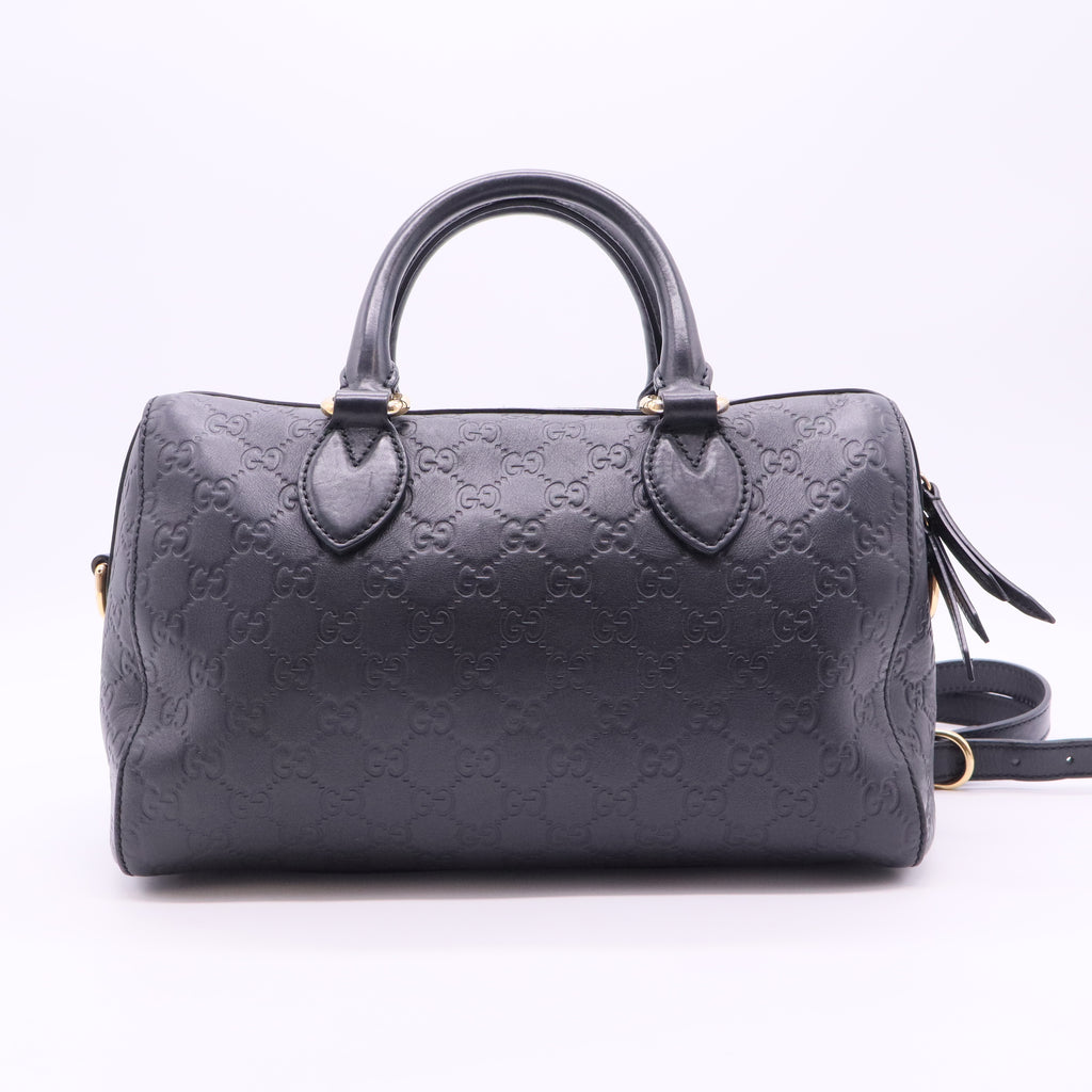 Signature Boston Bag Guccissima Leather Medium