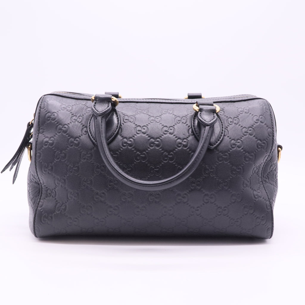 Signature Boston Bag Guccissima Leather Medium