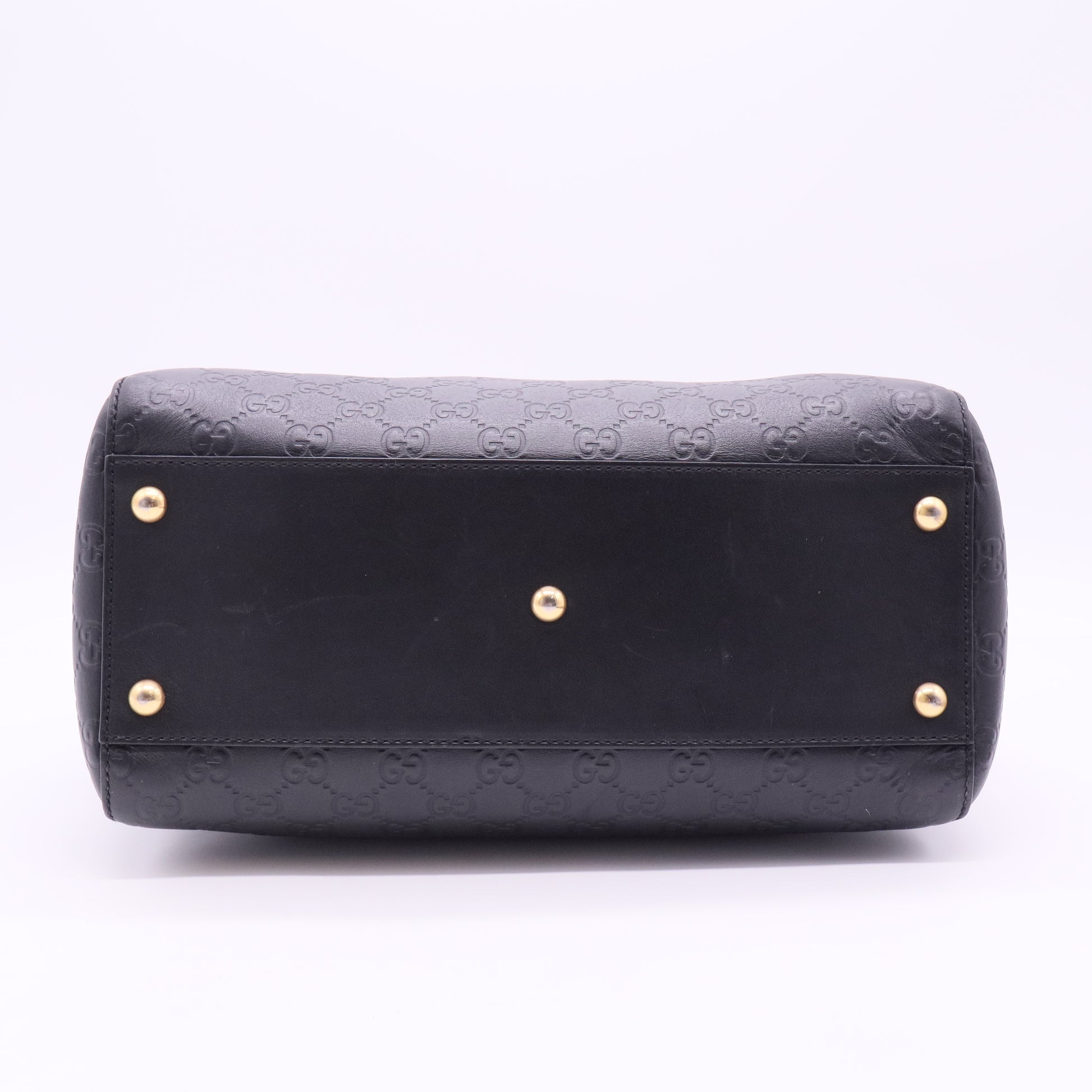 Signature Boston Bag Guccissima Leather Medium