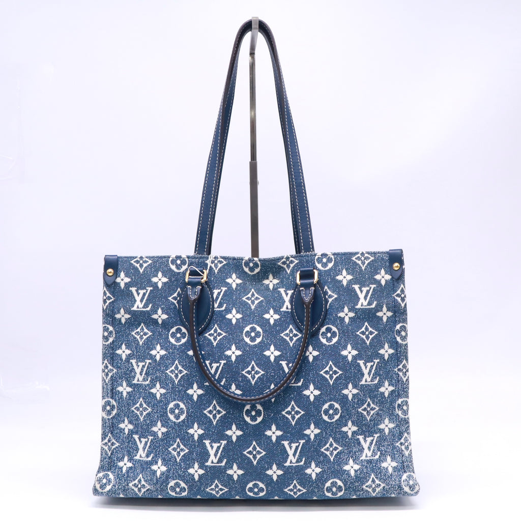 Louis Vuitton Monogram Jacquard Denim OnTheGo MM tote bag Twins LDJ5325