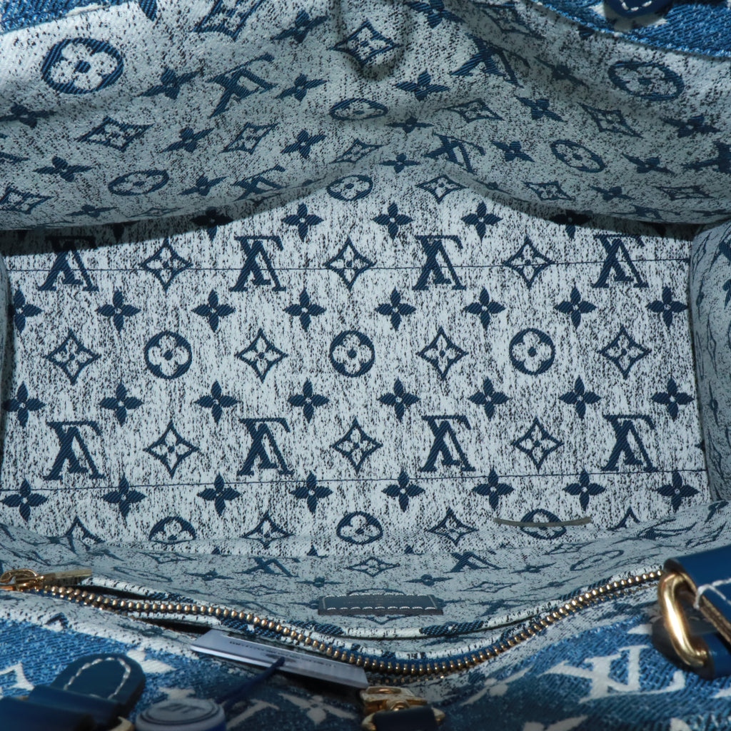 Louis Vuitton Monogram Jacquard Denim OnTheGo MM tote bag Twins LDJ5325