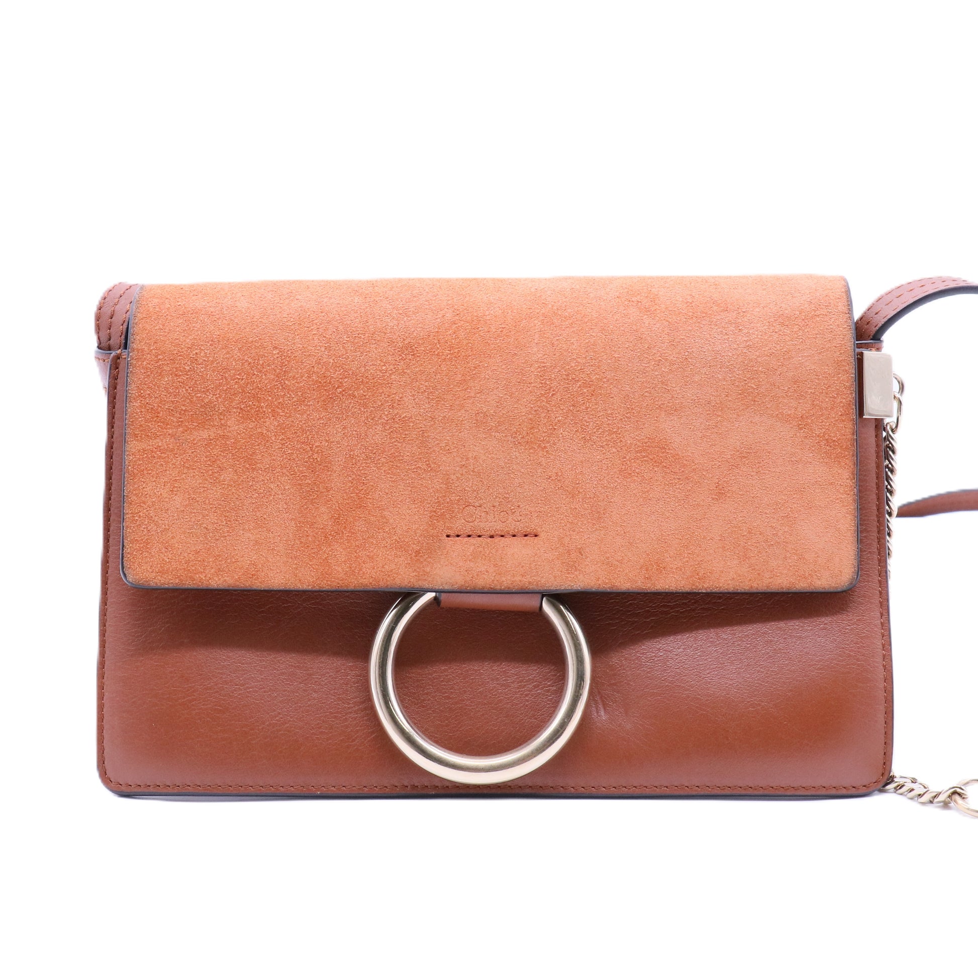 Small Faye Leather Crossbody Bag