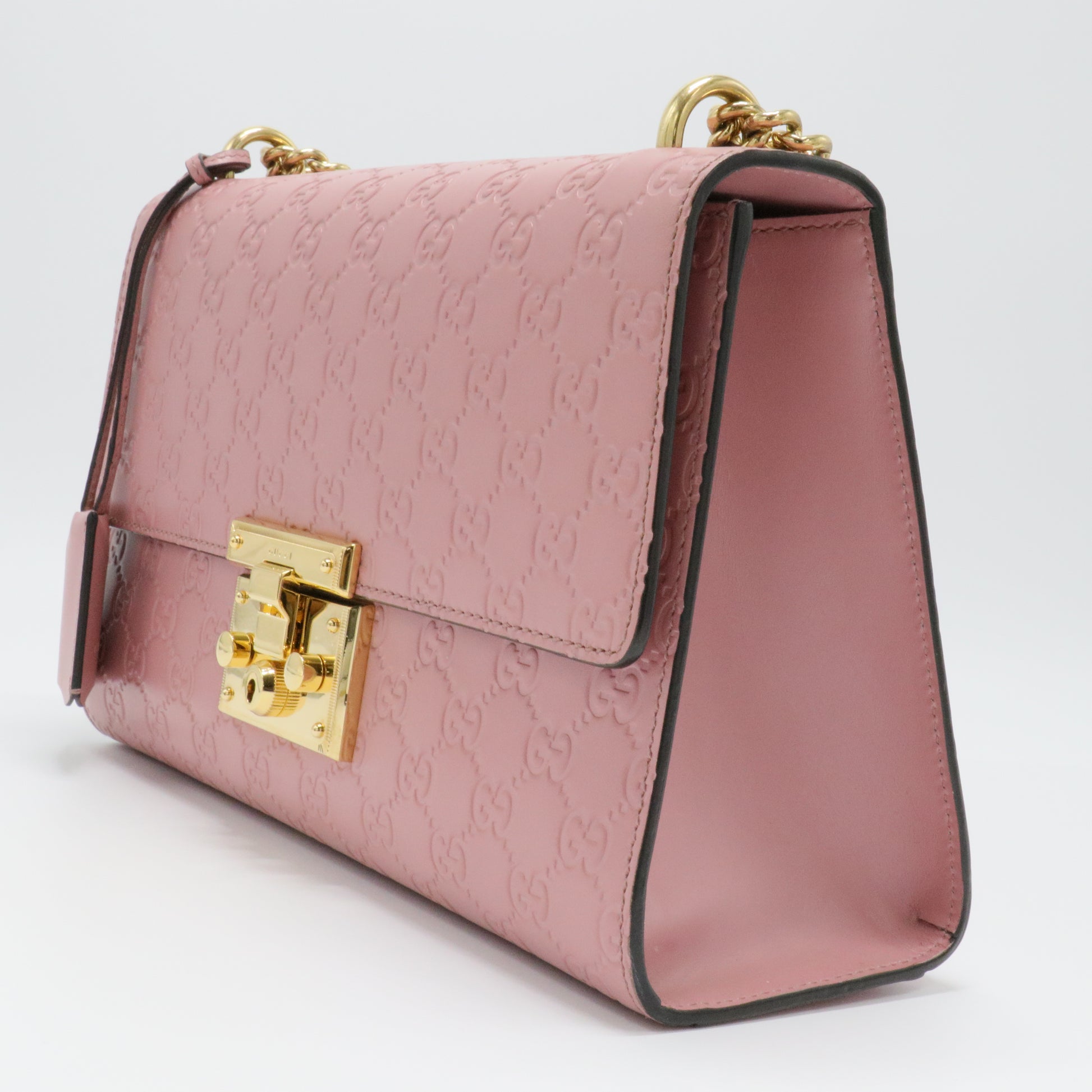 Guccissima Signature Medium Padlock Shoulder Bag