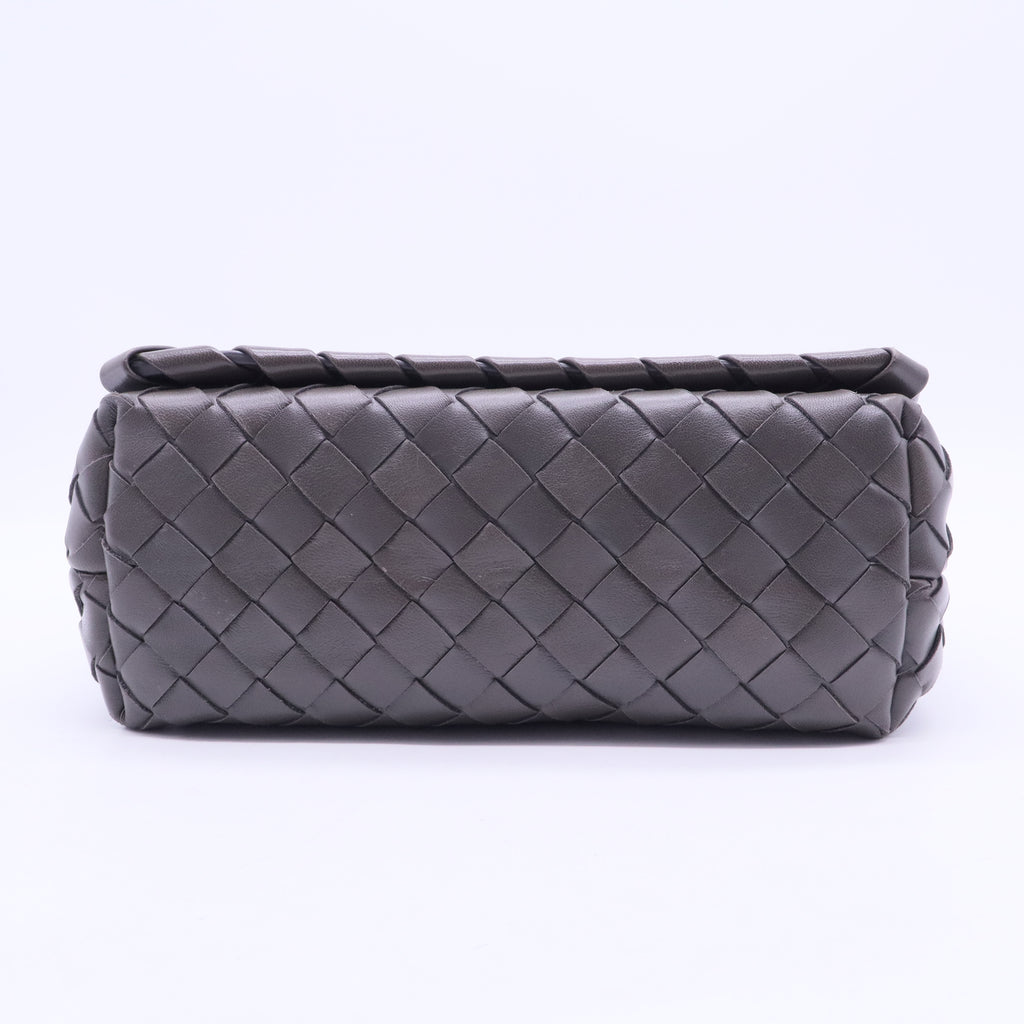 BOTTEGA VENETA Full Flap Crossbody Bag Intrecciato Nappa Small Twins LDJ2624