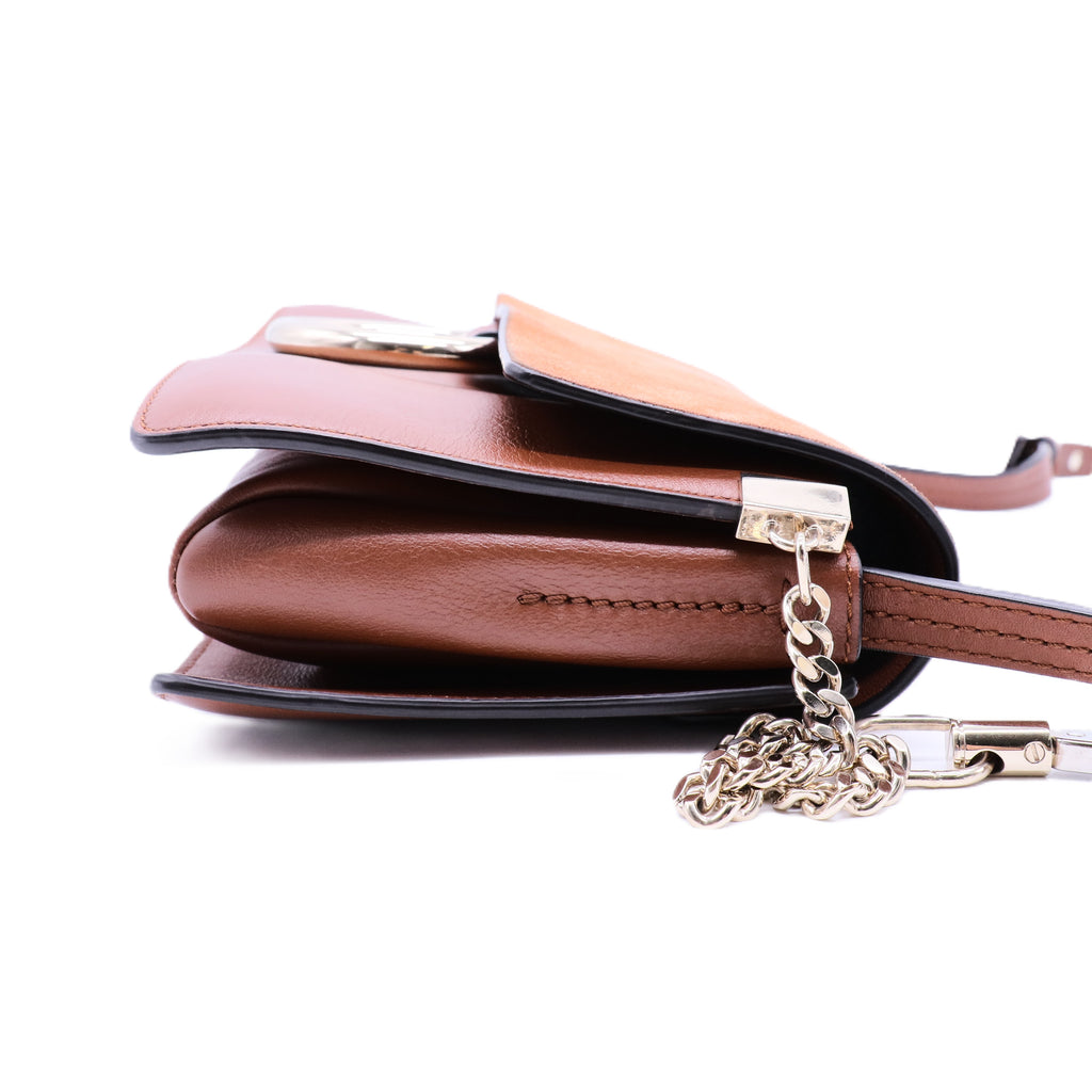 Small Faye Leather Crossbody Bag