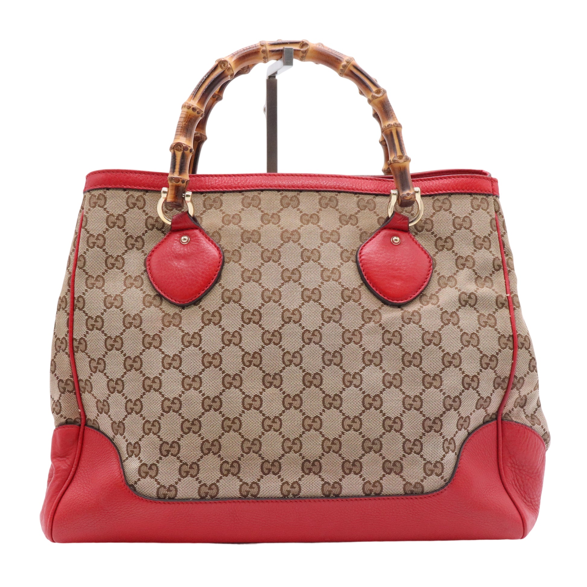 Diana Bamboo Top Handle Tote GG Canvas