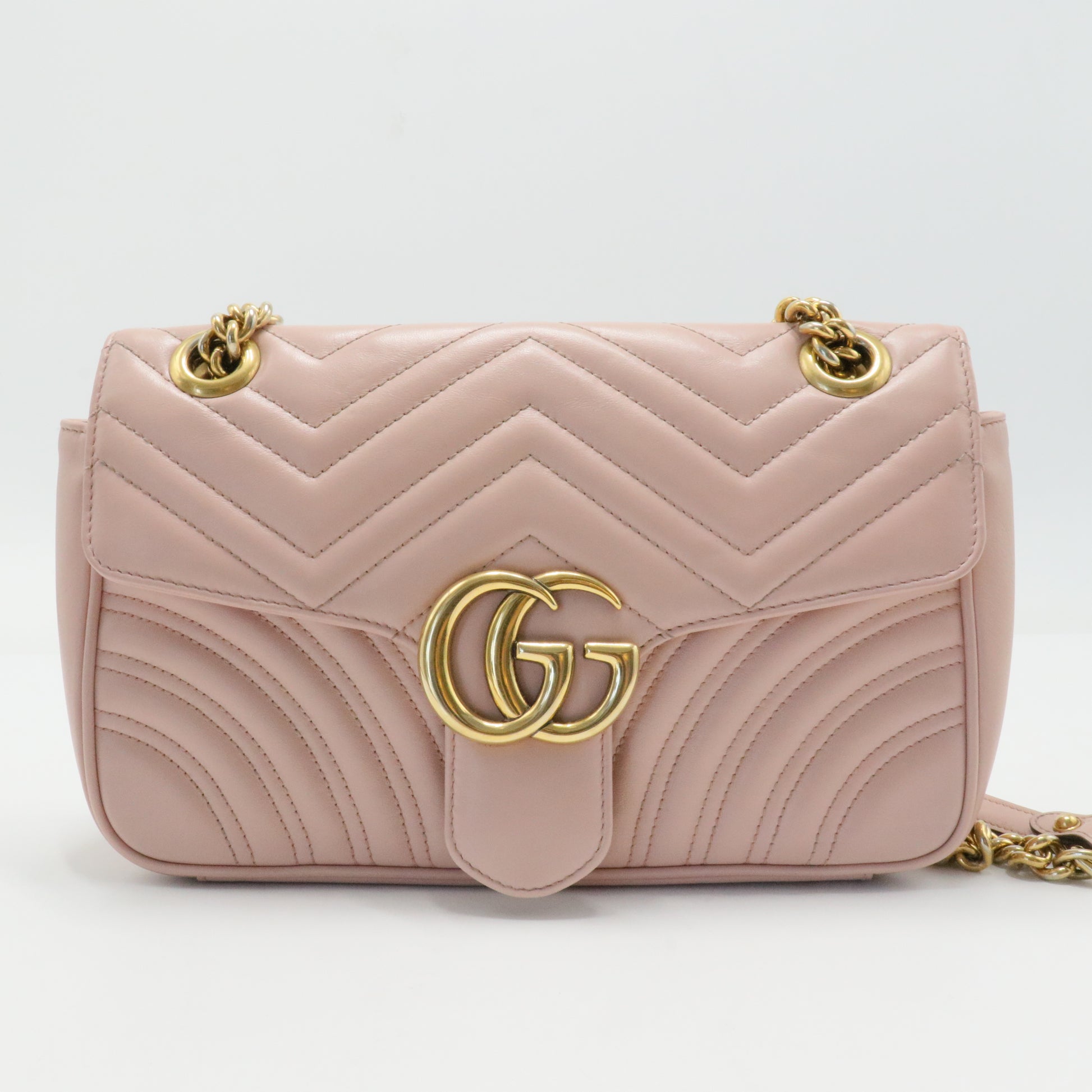 GG Marmont Flap Bag Matelasse Leather Small