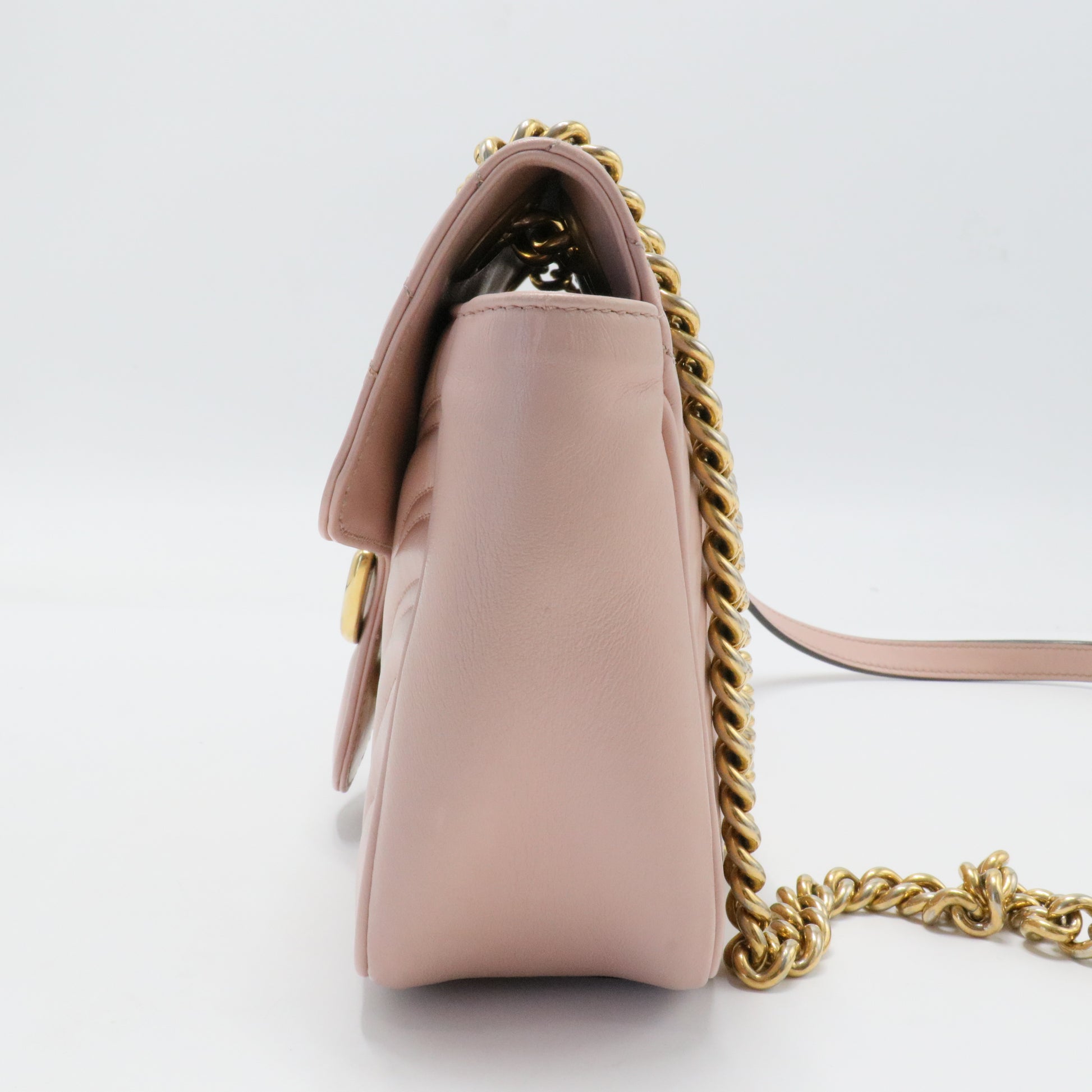GG Marmont Flap Bag Matelasse Leather Small