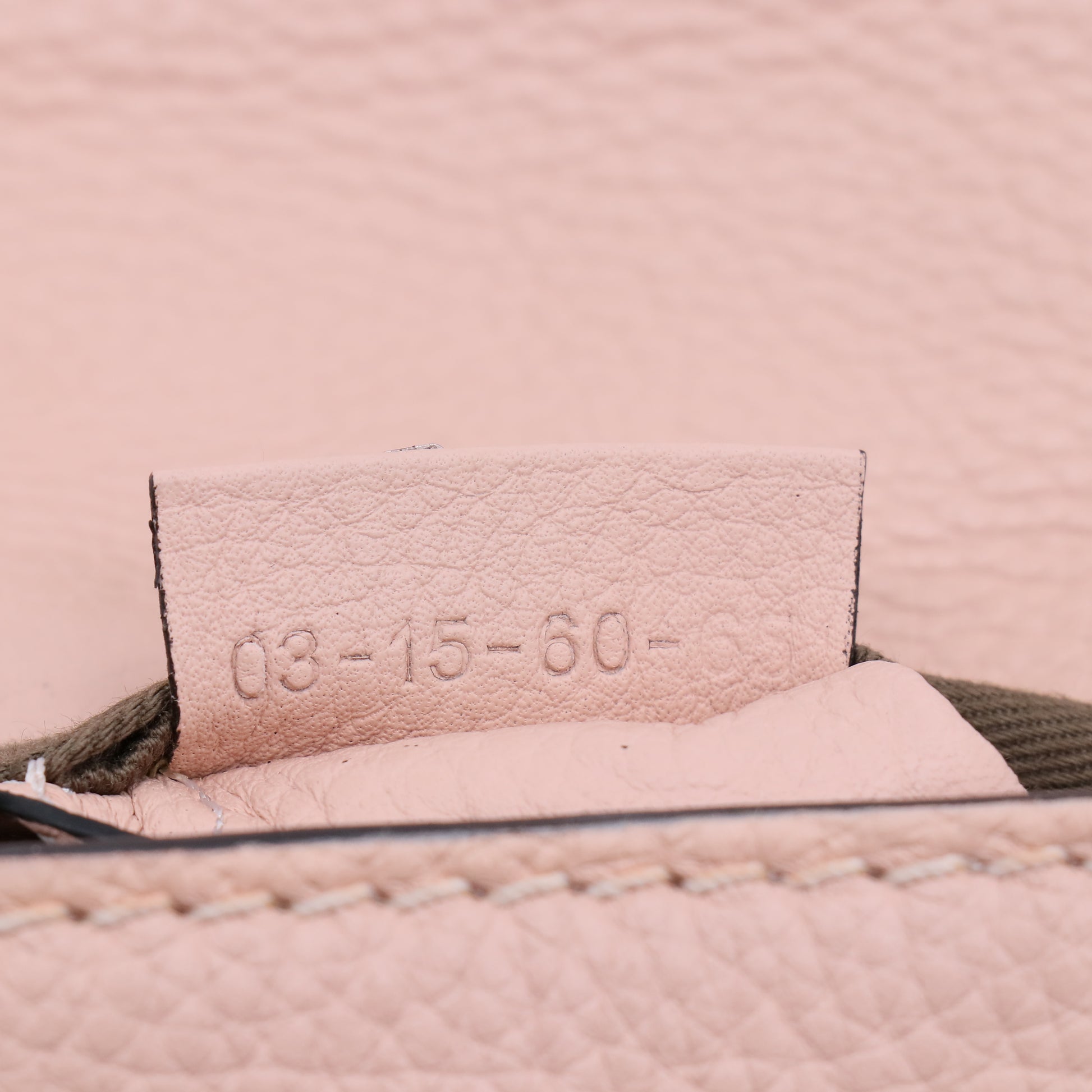 Grained Calfskin Small Marcie Saddle Bag Misty Lavender B21558