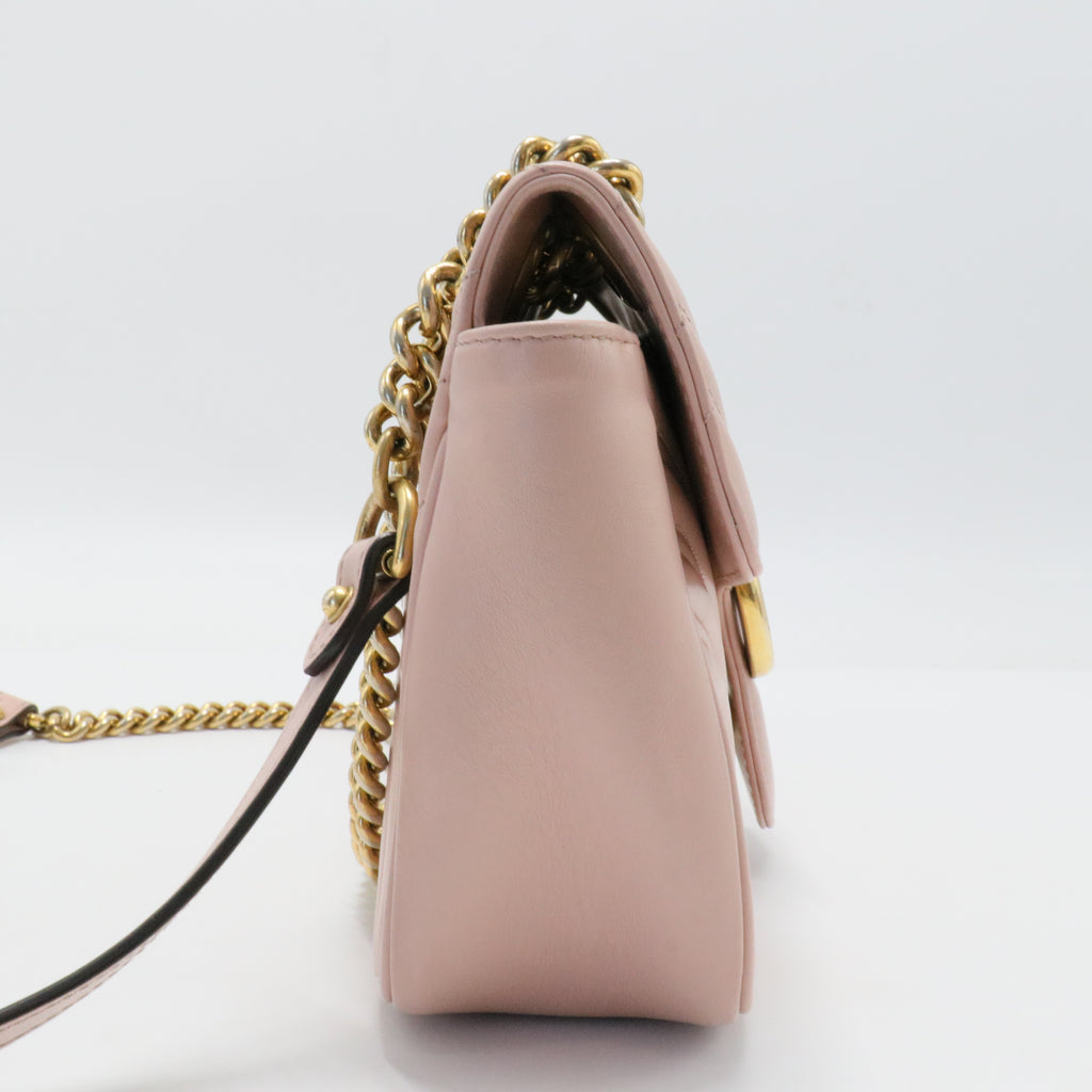 GG Marmont Flap Bag Matelasse Leather Small