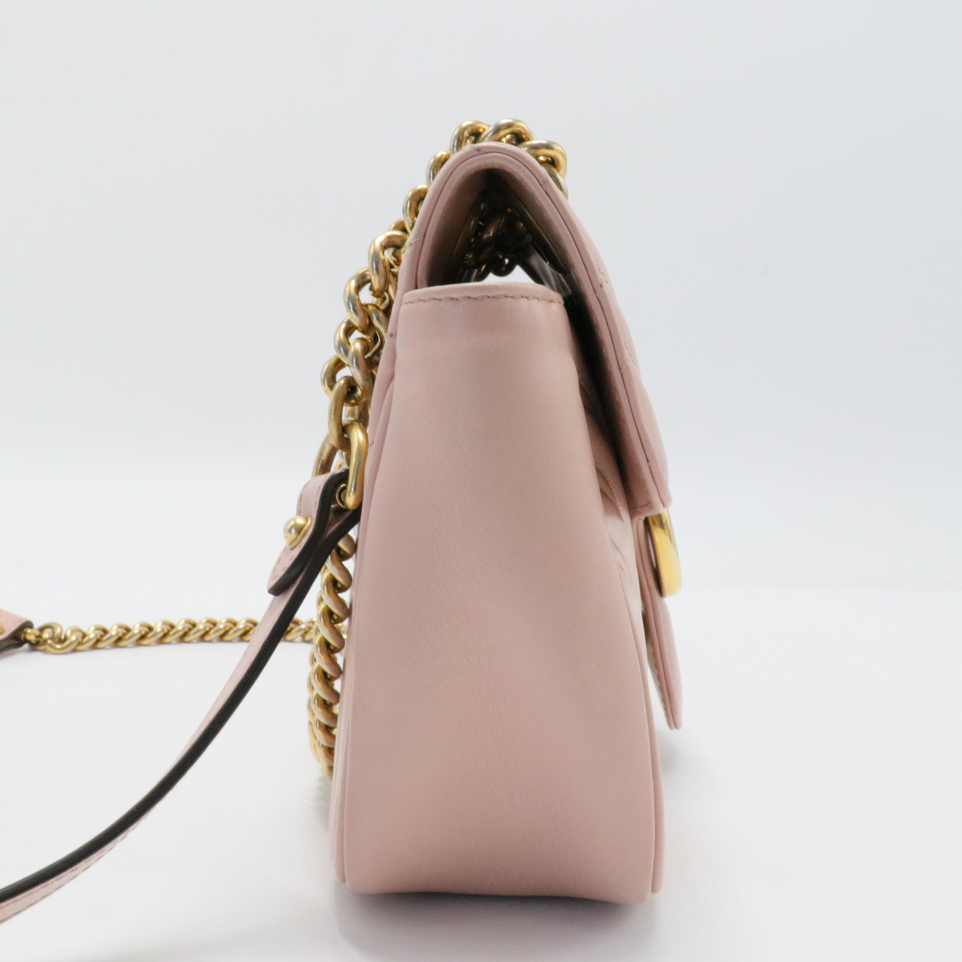 GG Marmont Flap Bag Matelasse Leather Small