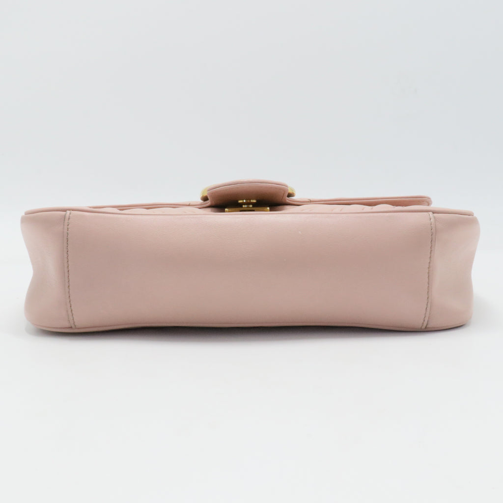 GG Marmont Flap Bag Matelasse Leather Small