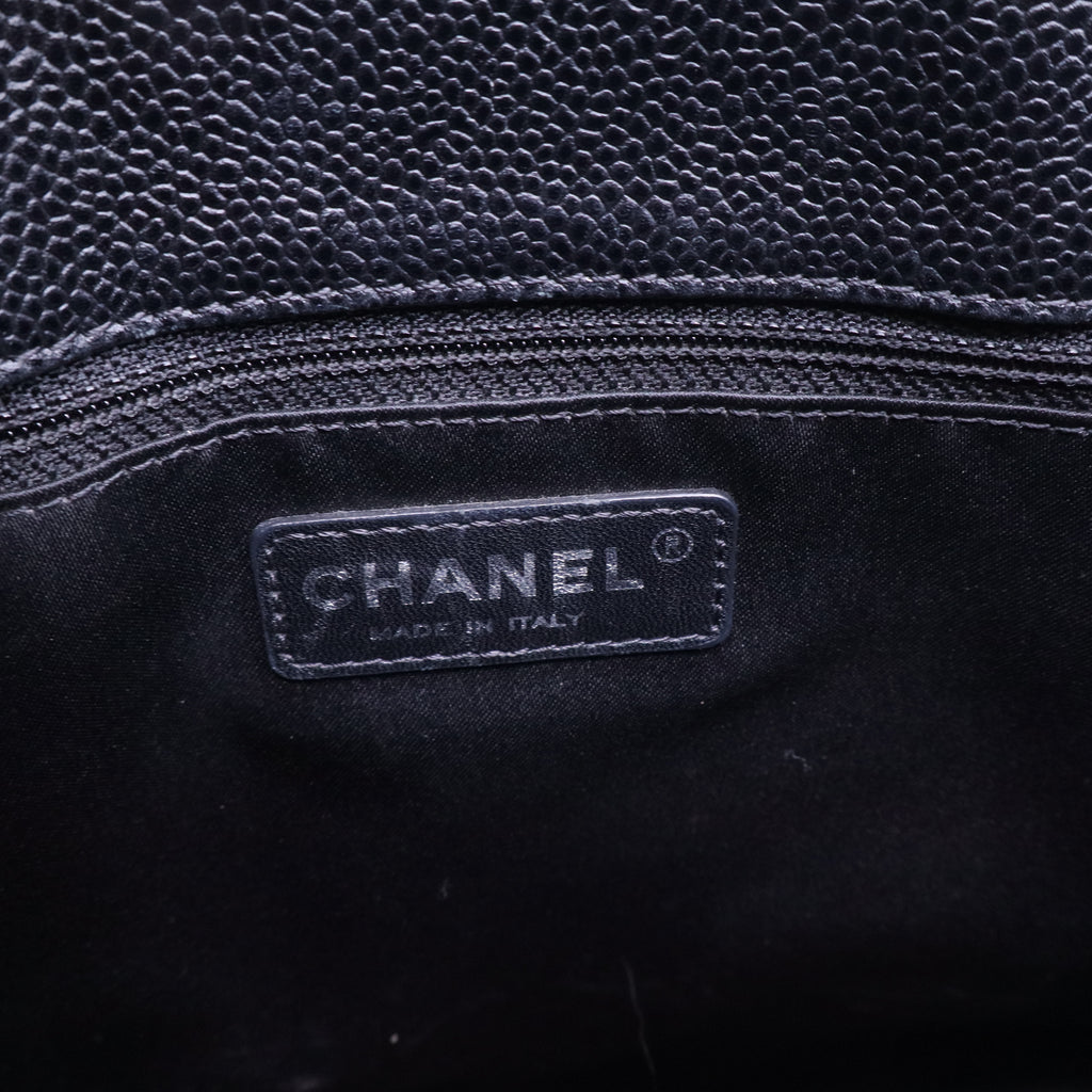 Chanel Grand Shopping Tote Quilted Caviar Twins LDJ2628