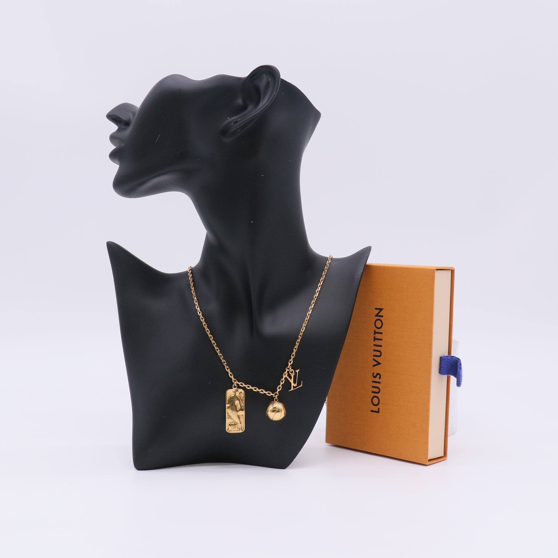 Louis Vuitton x NBA Ball & Tab Pendant Necklace W22929