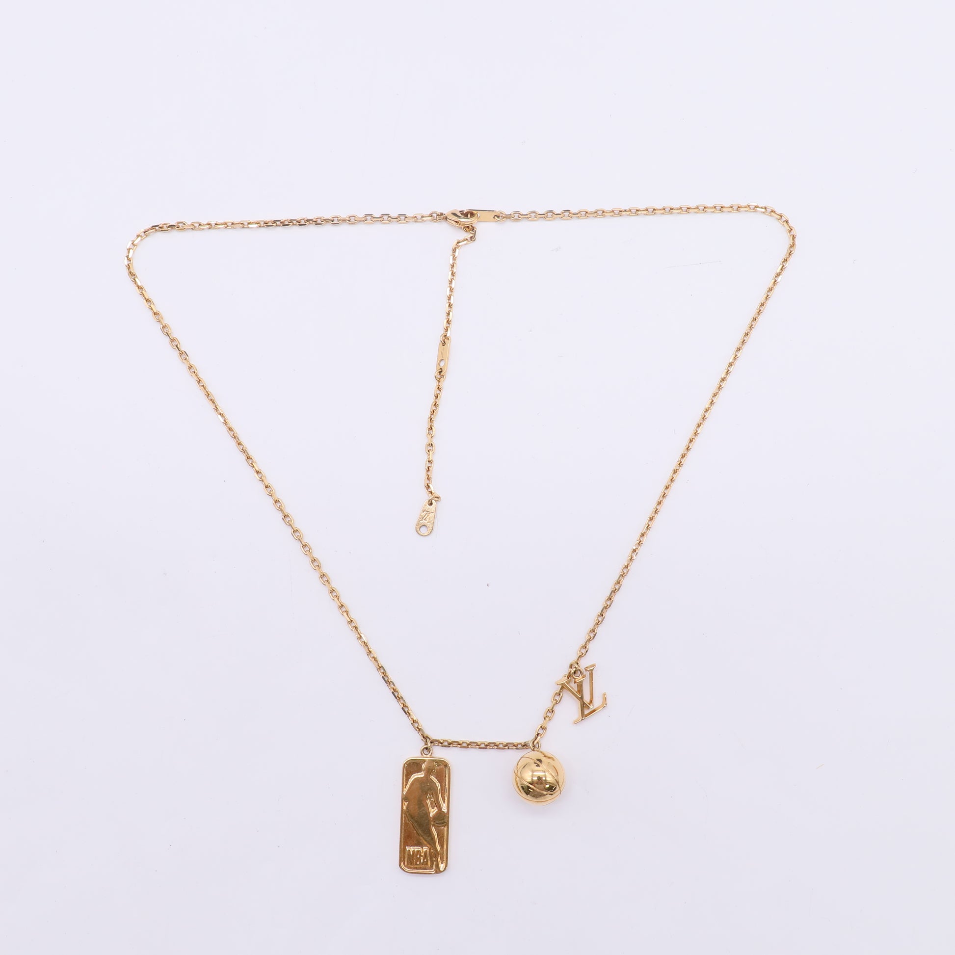 Louis Vuitton x NBA Ball & Tab Pendant Necklace W22929
