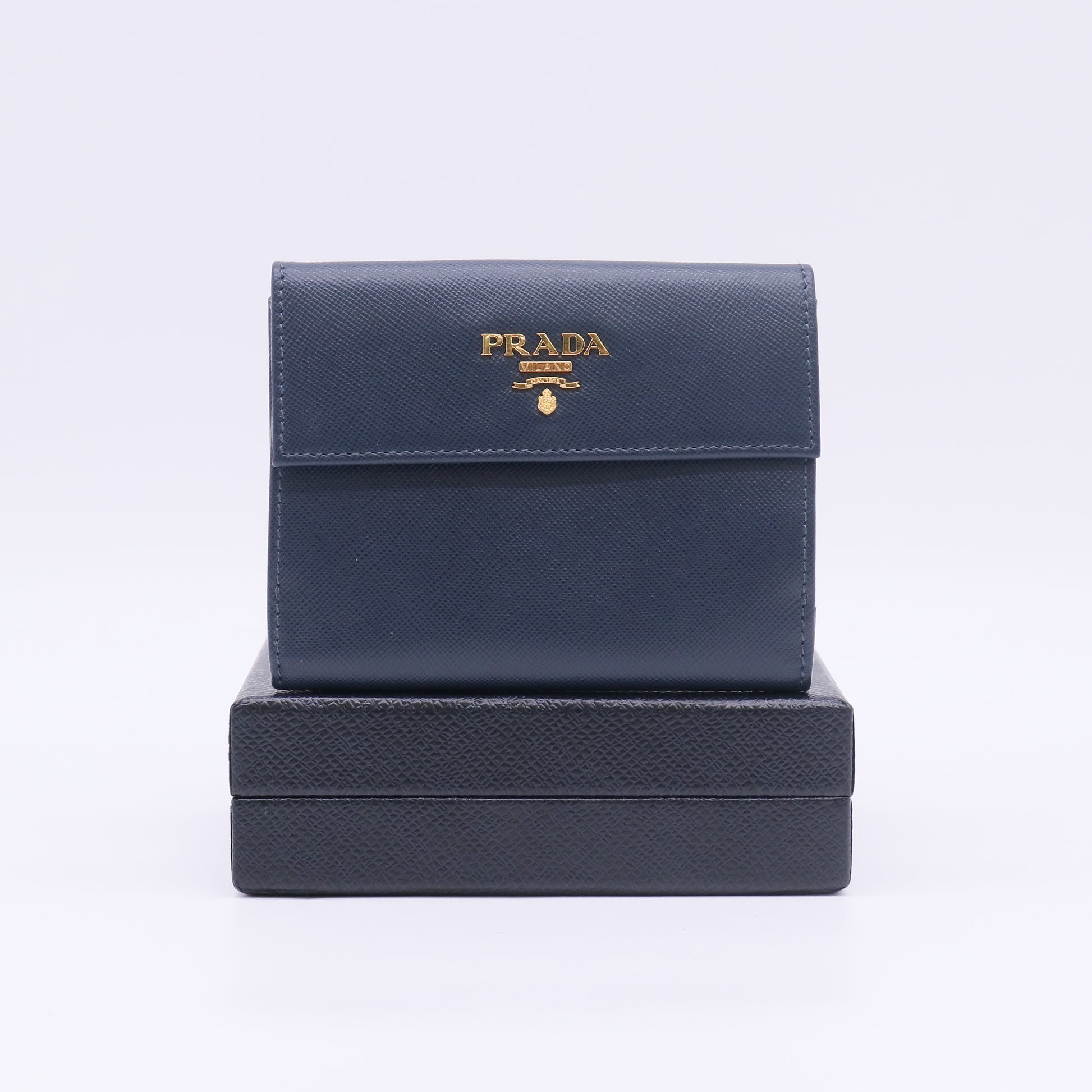 Prada Saffiano Metal Small Flap Wallet W22926