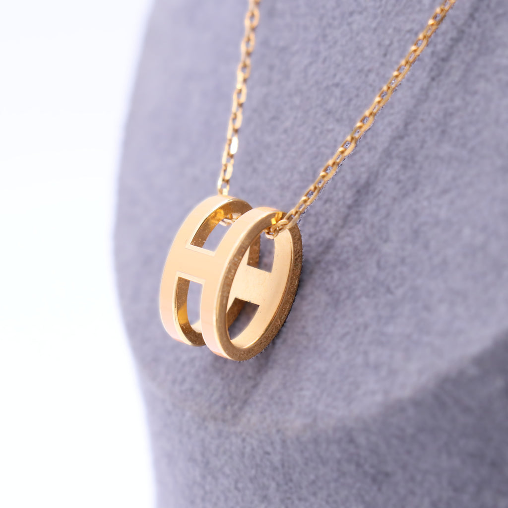 Pop H Pendant Necklace (Mini Size)