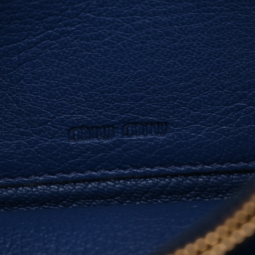 Miu Miu Madras Leather Envelope Wallet W21151