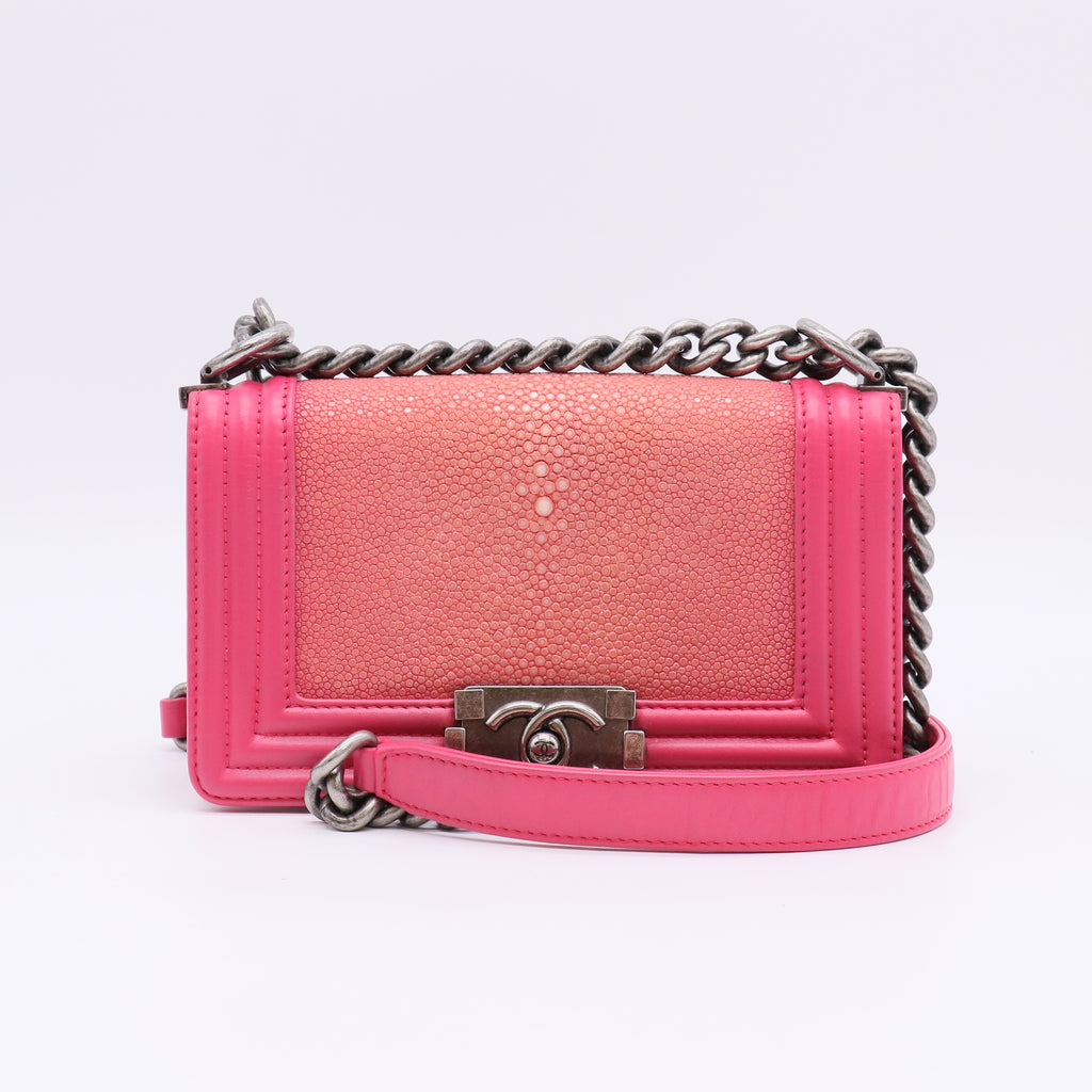 Chanel Small Galuchat Stingray Boy Bag B22835