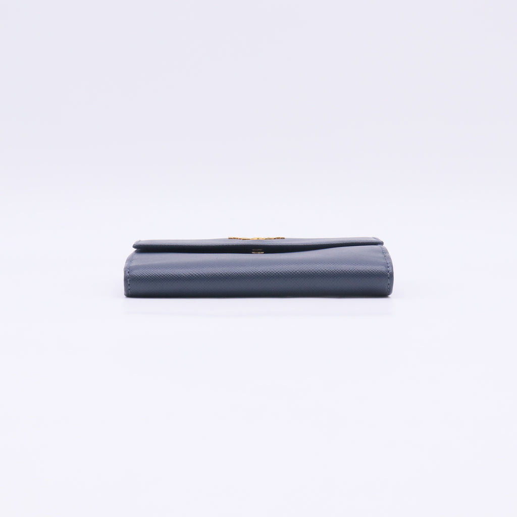 Prada Saffiano Metal Small Flap Wallet W22926