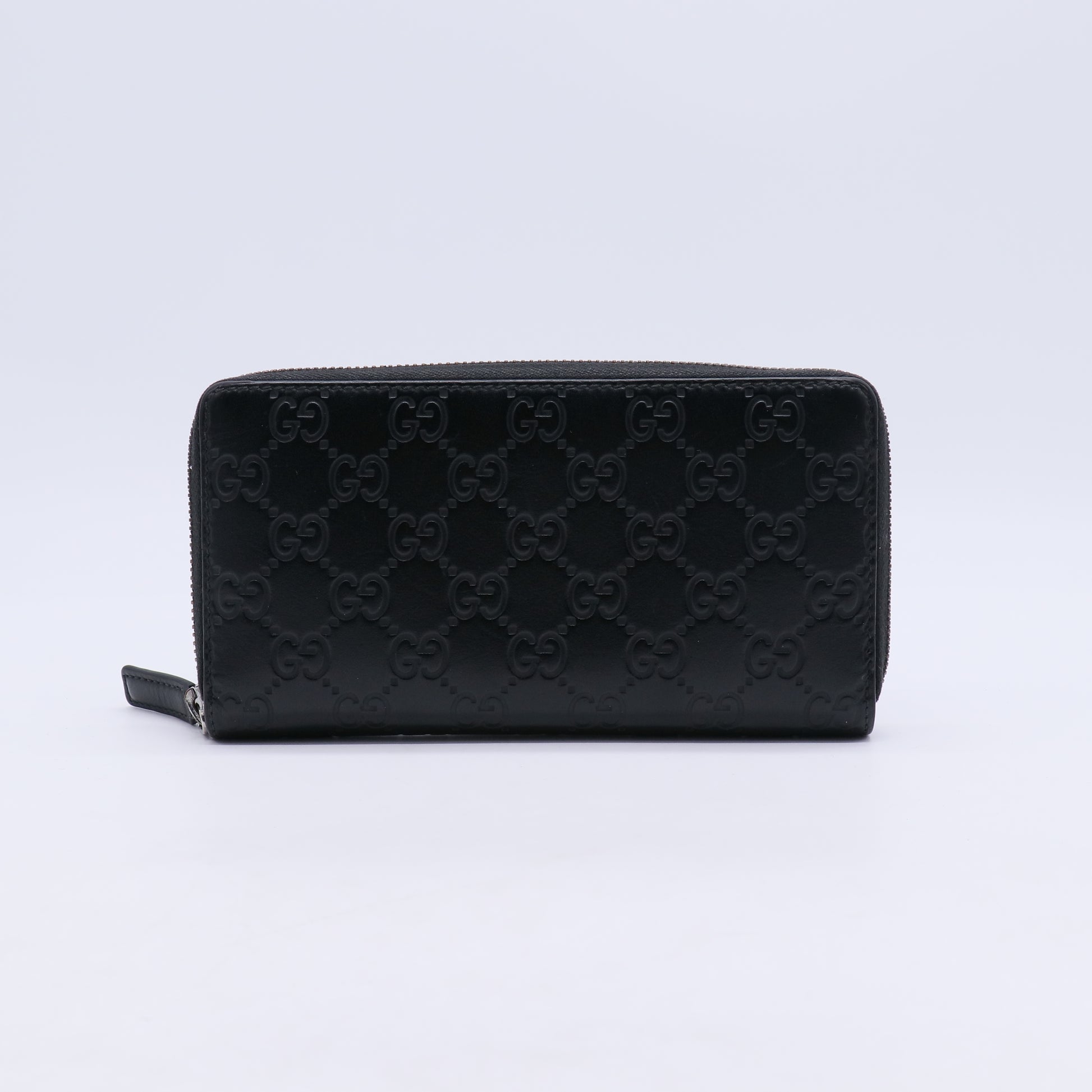 Gucci Signature Leather Zip Around Wallet W21220