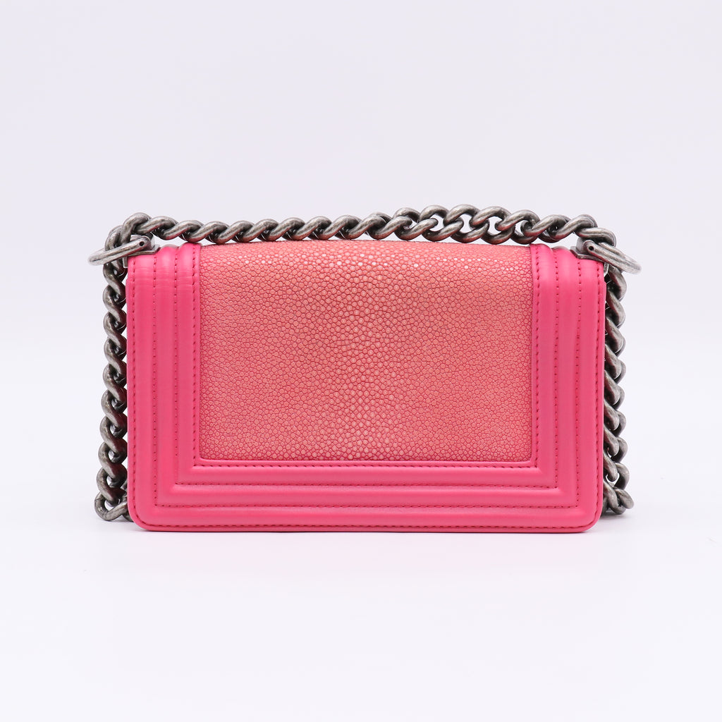 Chanel Small Galuchat Stingray Boy Bag B22835