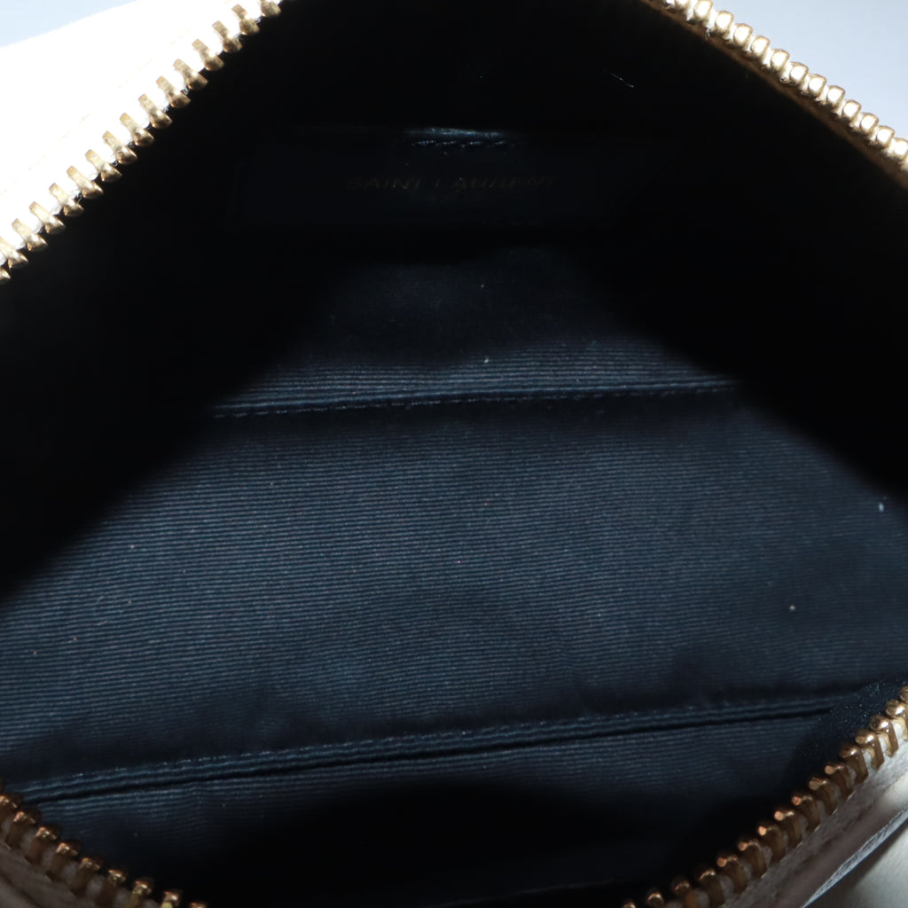 Saint Laurent Lambskin Monogram Mini Sade Tube Bag Crema Soft twins LDJ5323