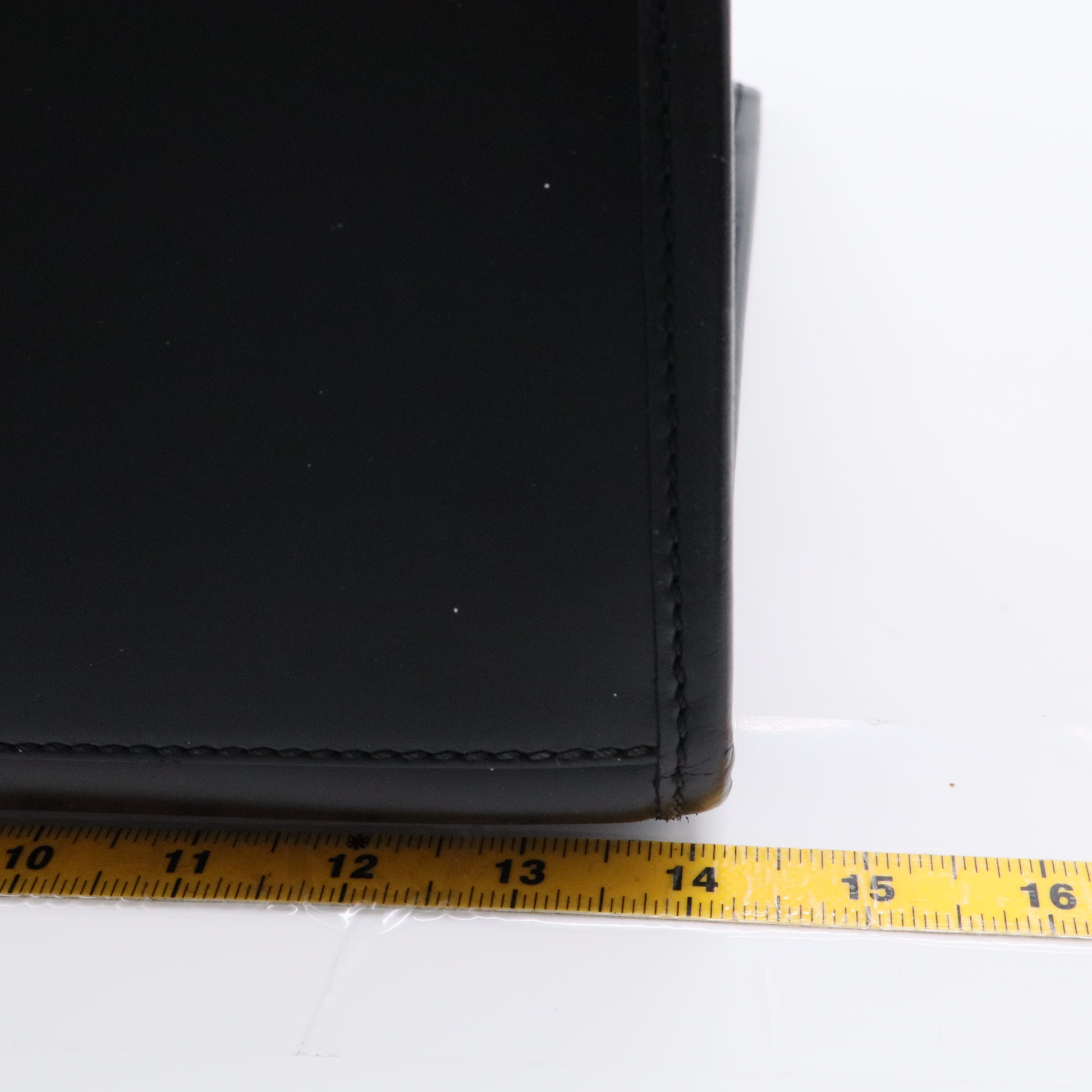 Black Leather Sunshine Large Shopper Tote Bag