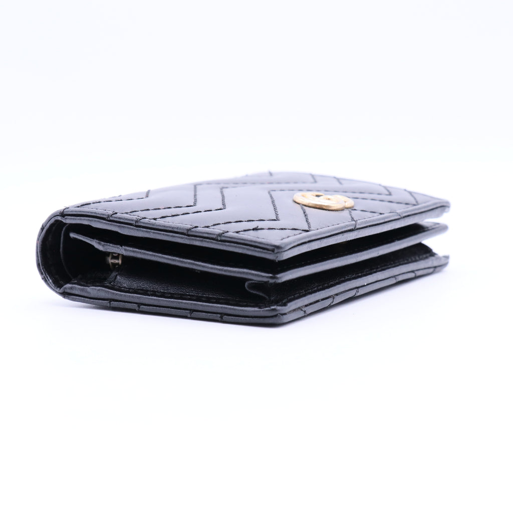Marmont Bi-Fold Wallet Compact Leather Black