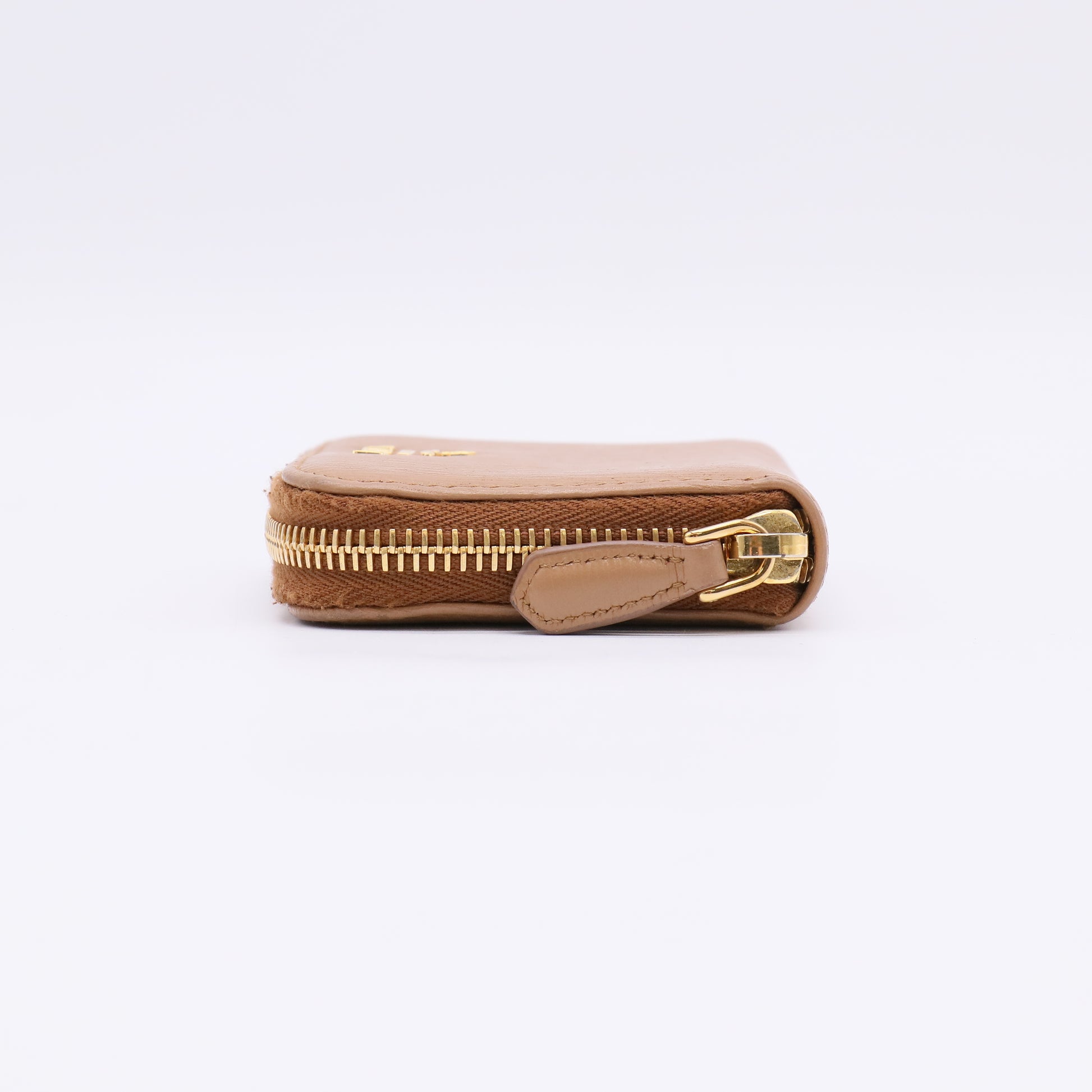 Prada Vitello Move Leather Zip Around Coin Purse W22411