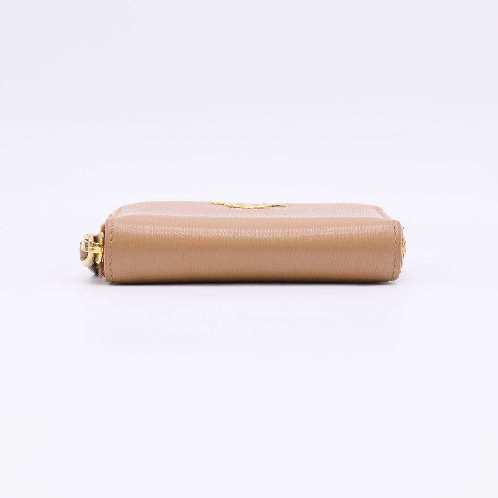 Prada Vitello Move Leather Zip Around Coin Purse W22411