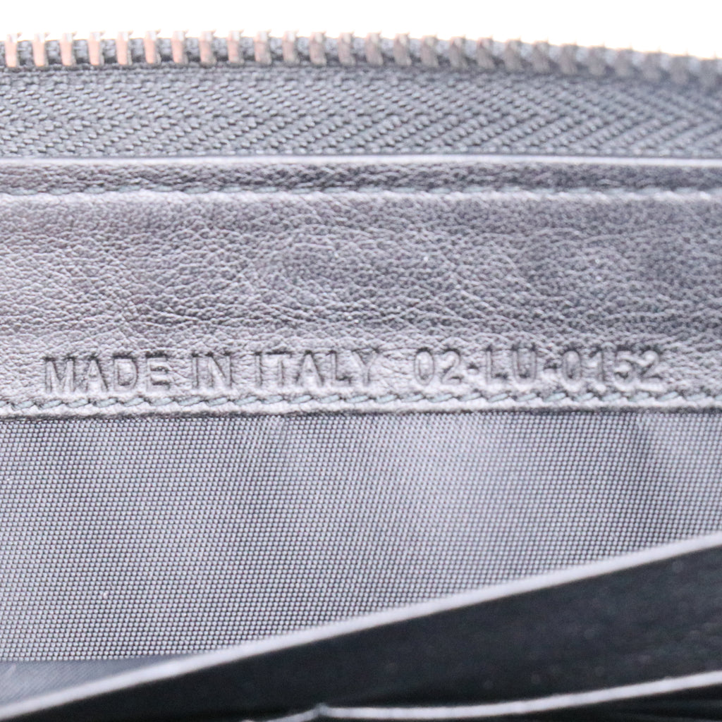 Lady Dior Voyageur Wallet in Black Cannage Patent Calfskin W21043