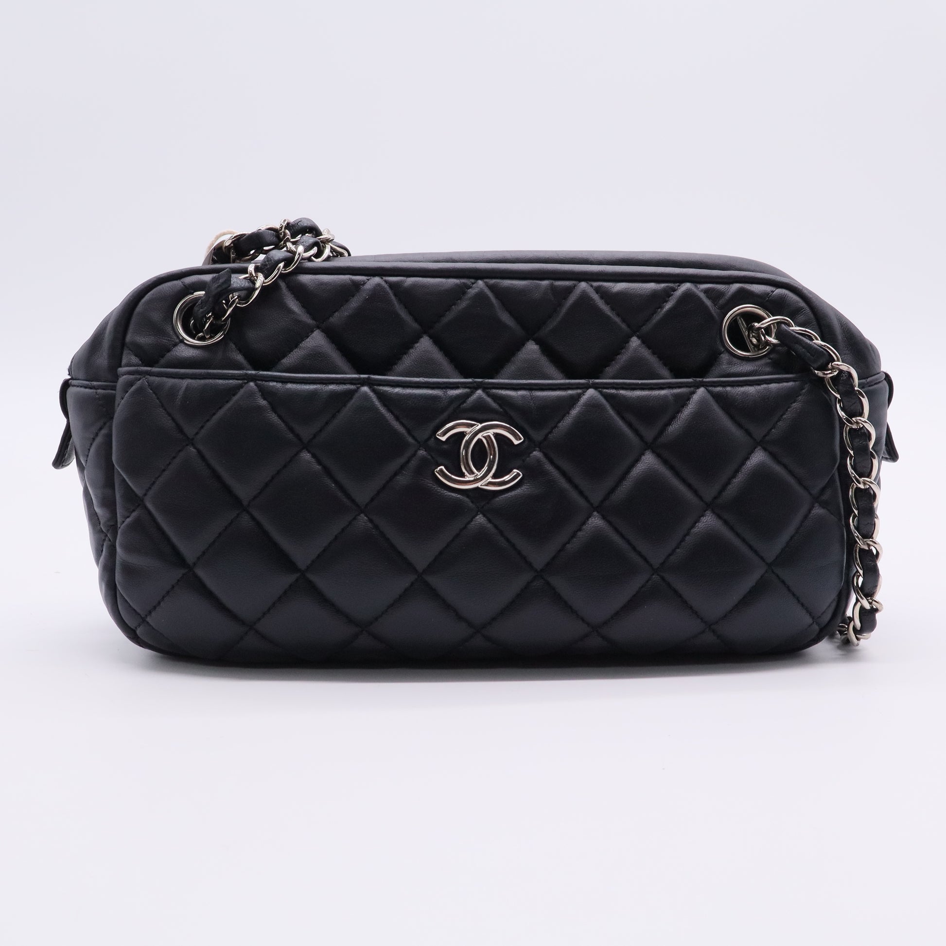 Vintage Front Pocket Camera Bag Quilted Lambskin Medium B20156 Twins