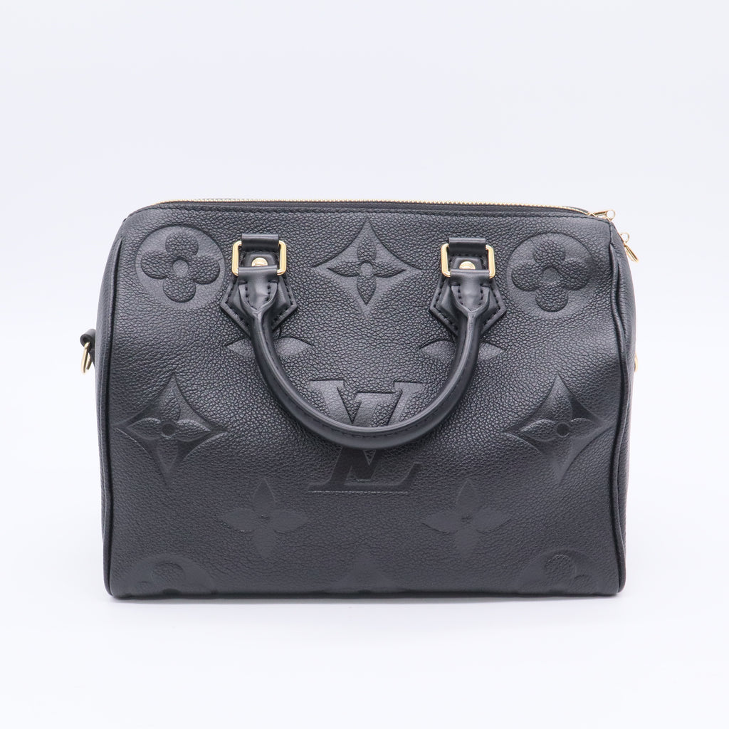 Empreinte Monogram Giant Speedy Bandouliere 25 Black  twins LDJ3430